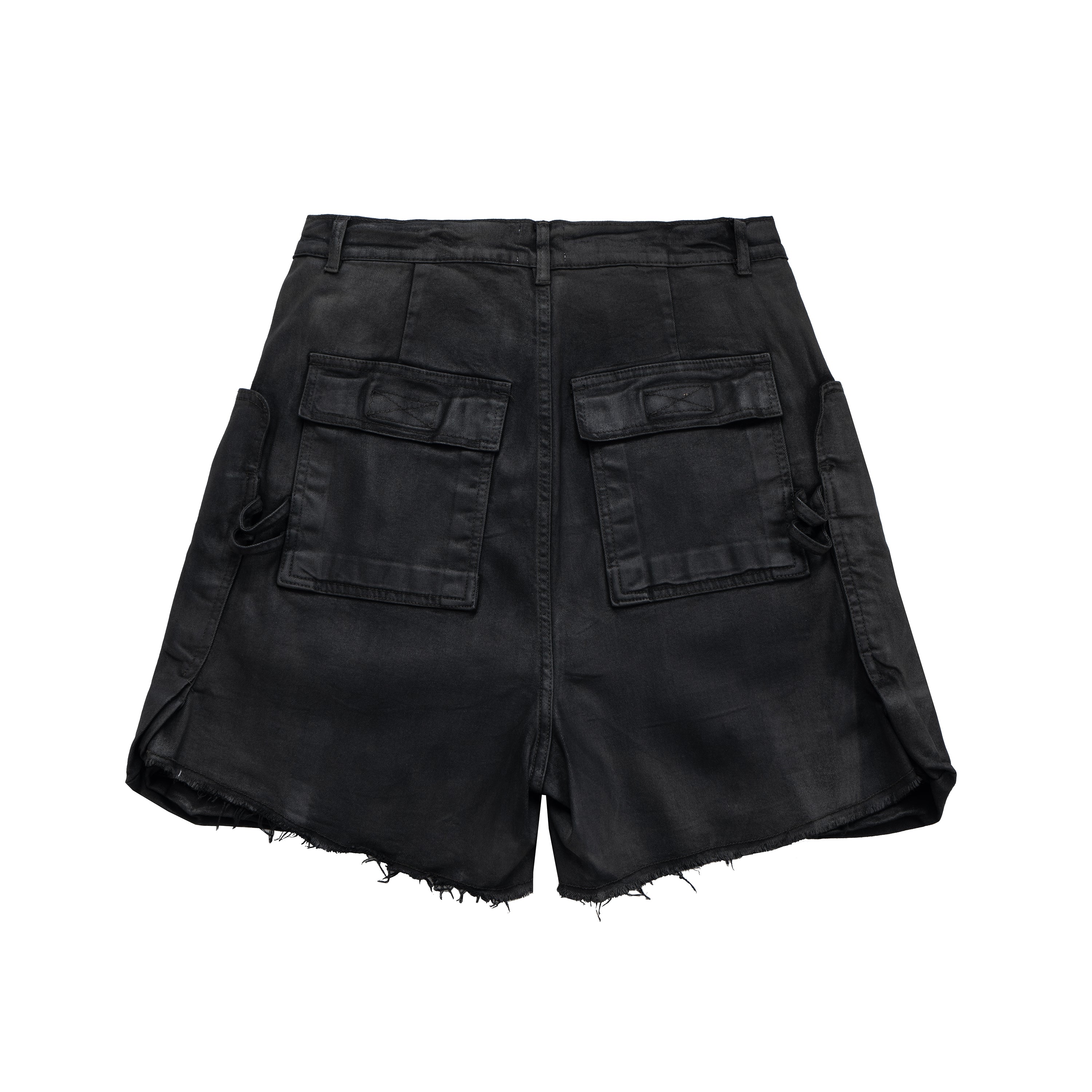 Black Utility Shorts