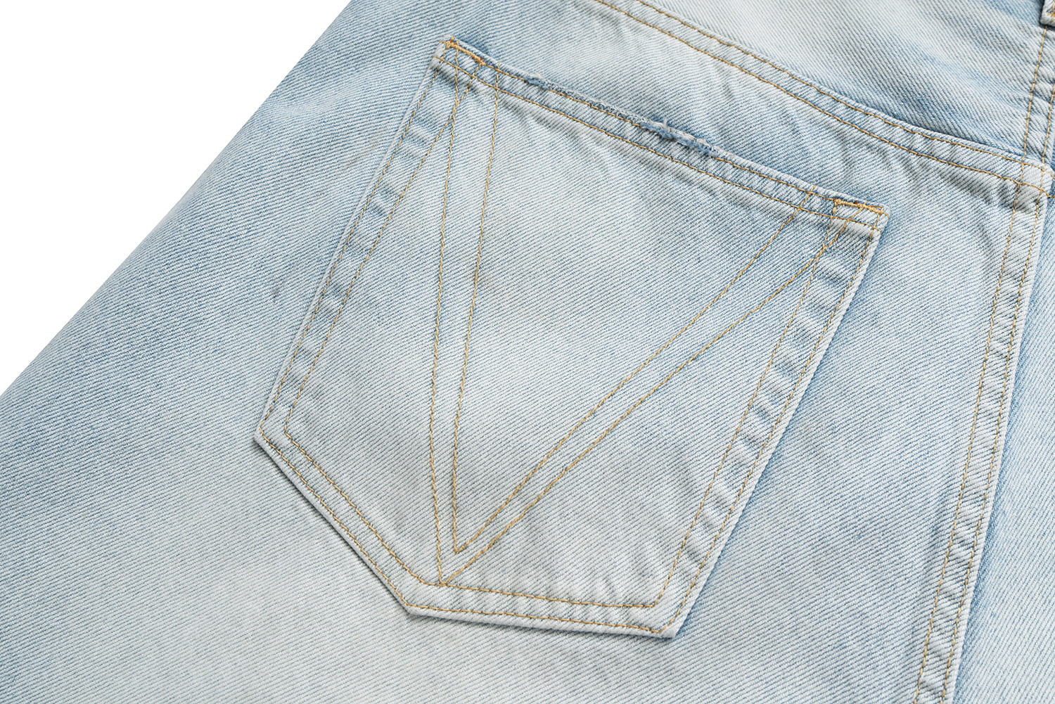 Flow Ripped Denim Shorts