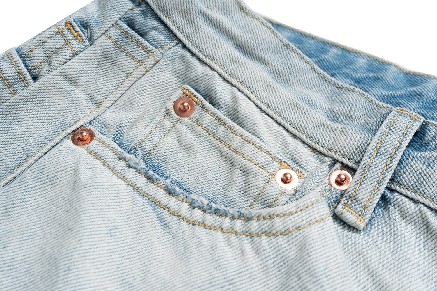 Flow Ripped Denim Shorts