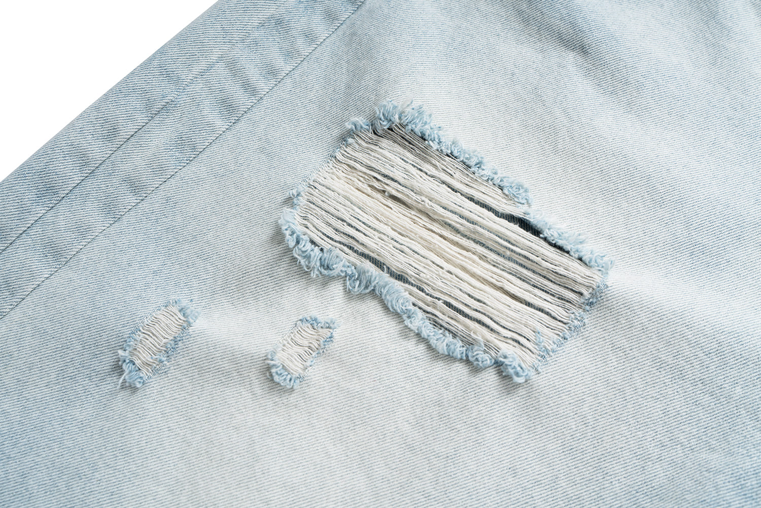 Flow Ripped Denim Shorts