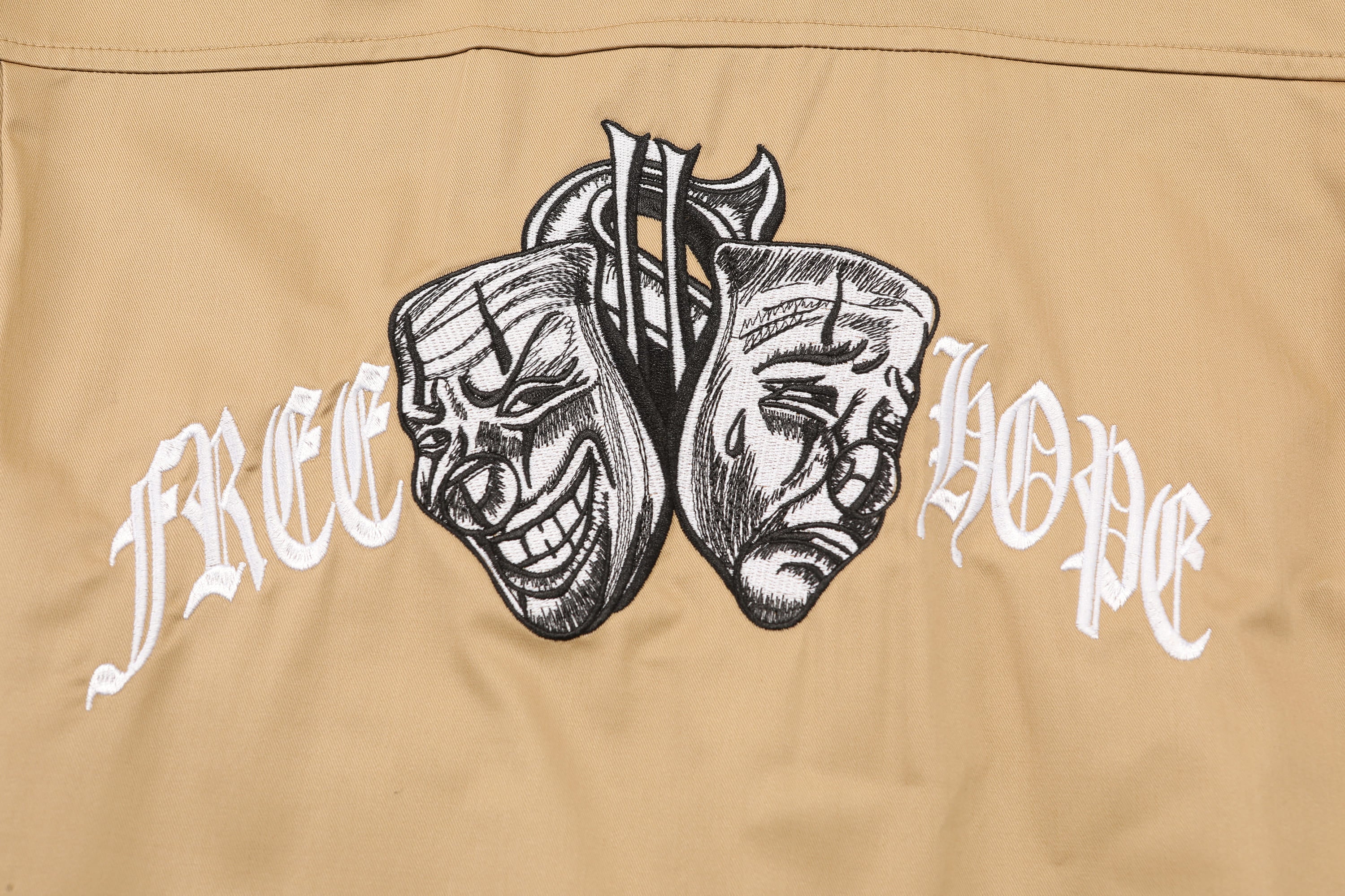 Beige Free Hope Chicano Shirt