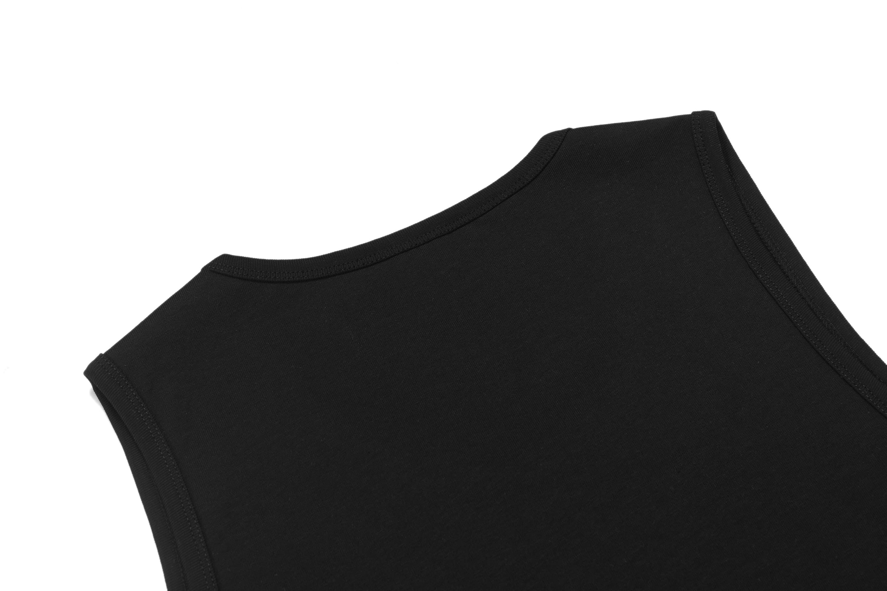 Black Chicano Lettering Tank Top