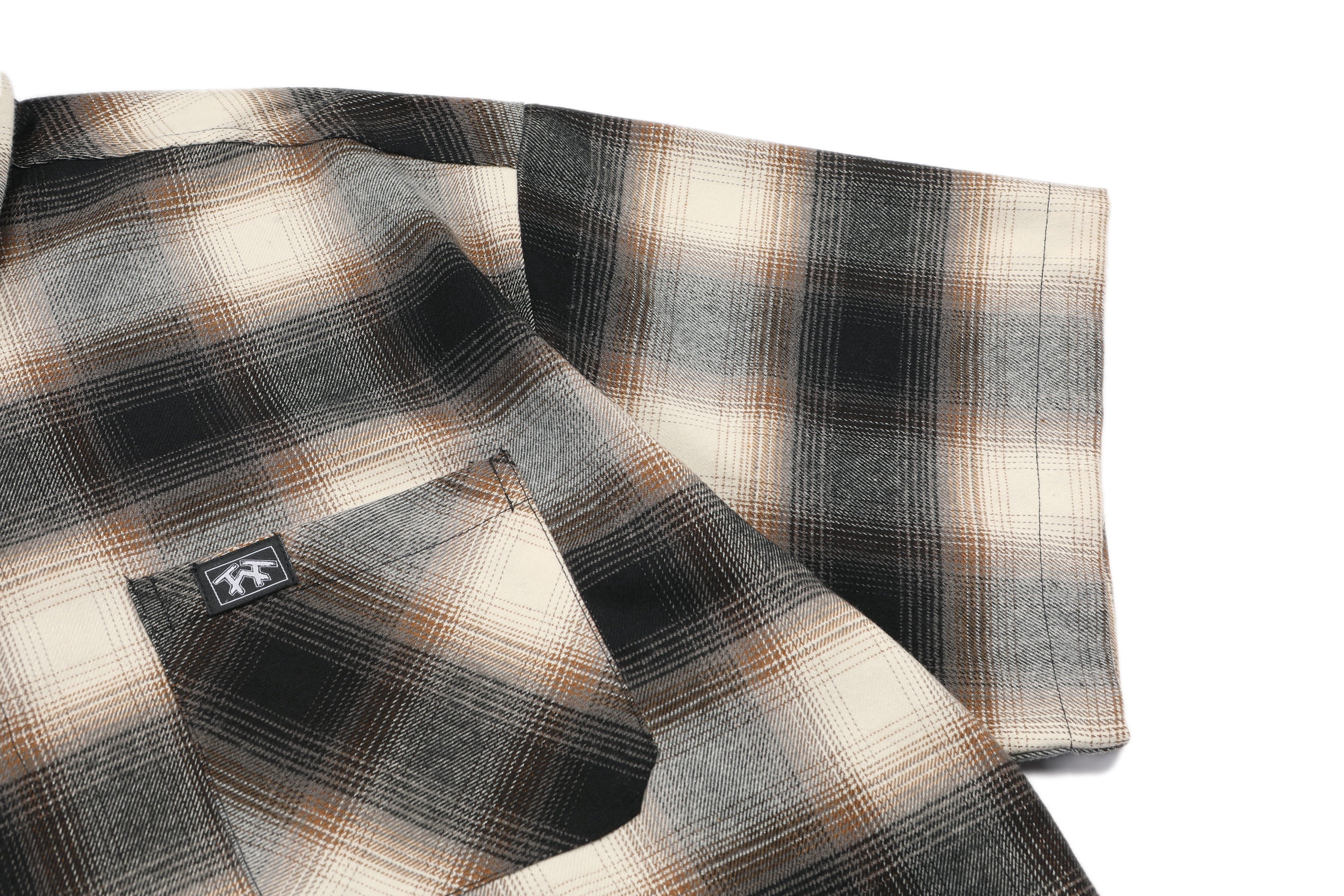 Rust Plaid Chicano Shirt