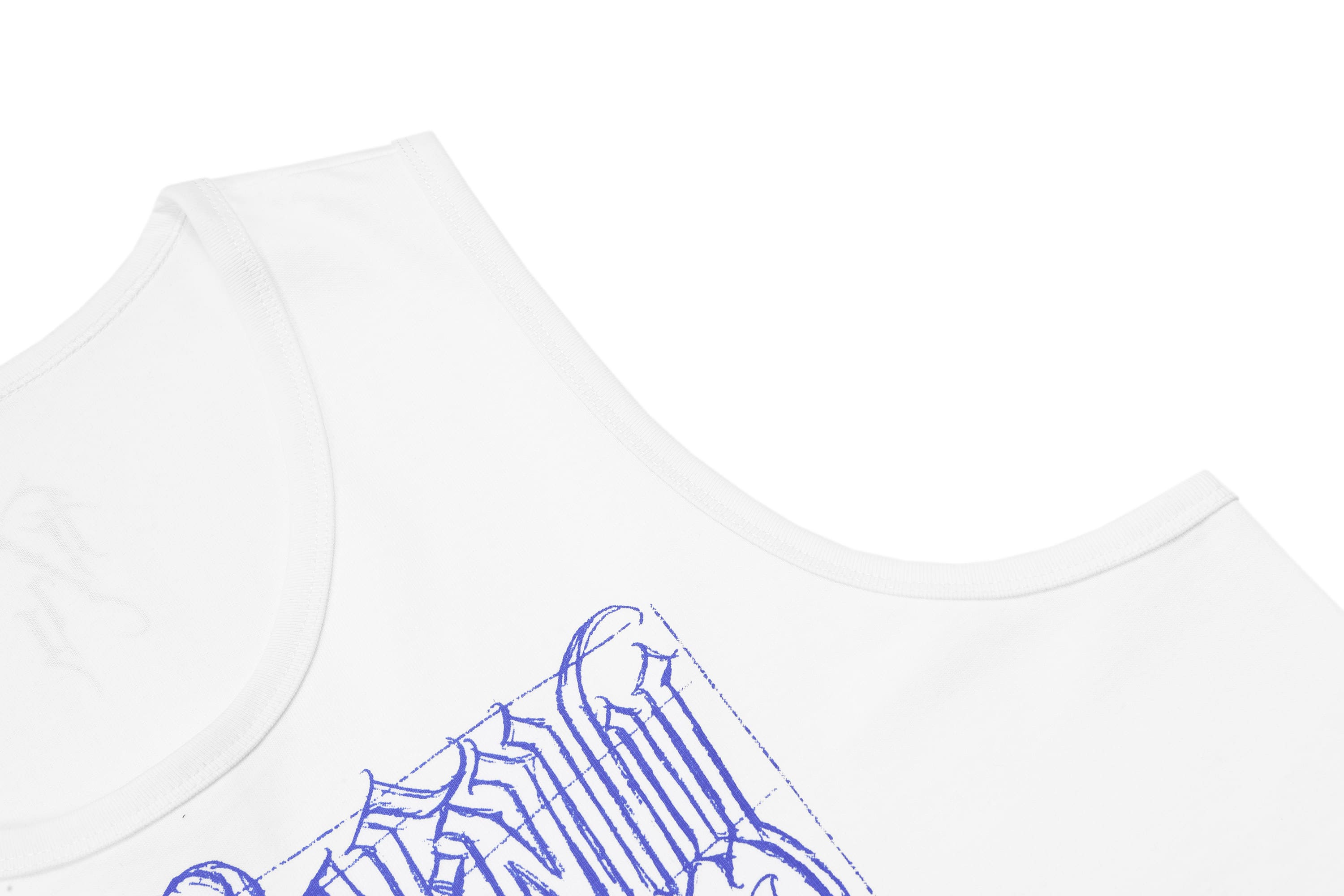 White Chicano Lettering Tank Top v2