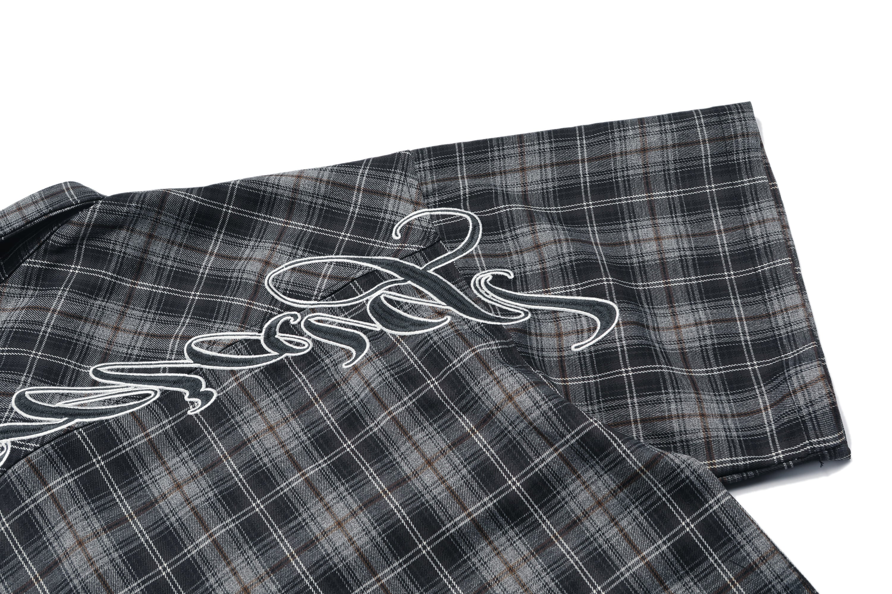 Graphite Plaid Chicano Double Pocket Shirt