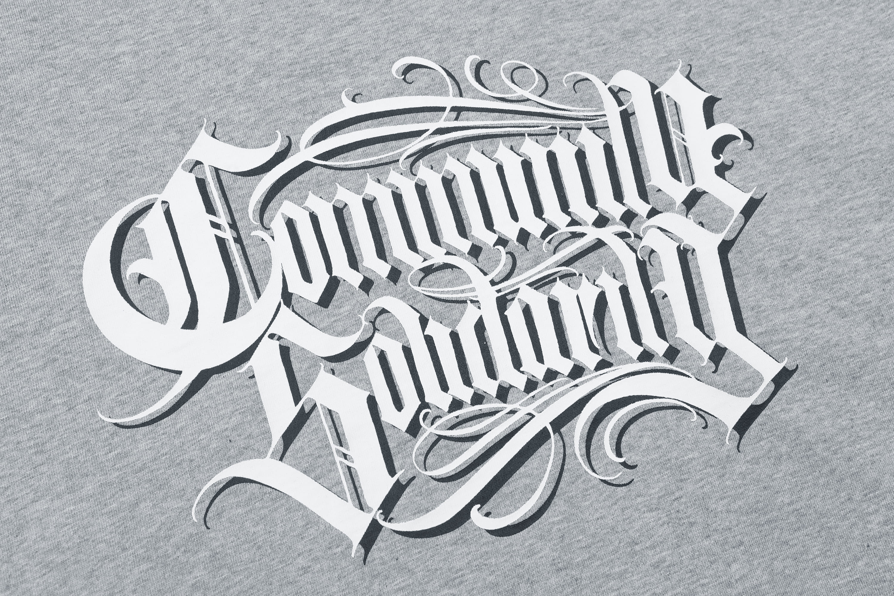 Grey Chicano Lettering T-Shirt