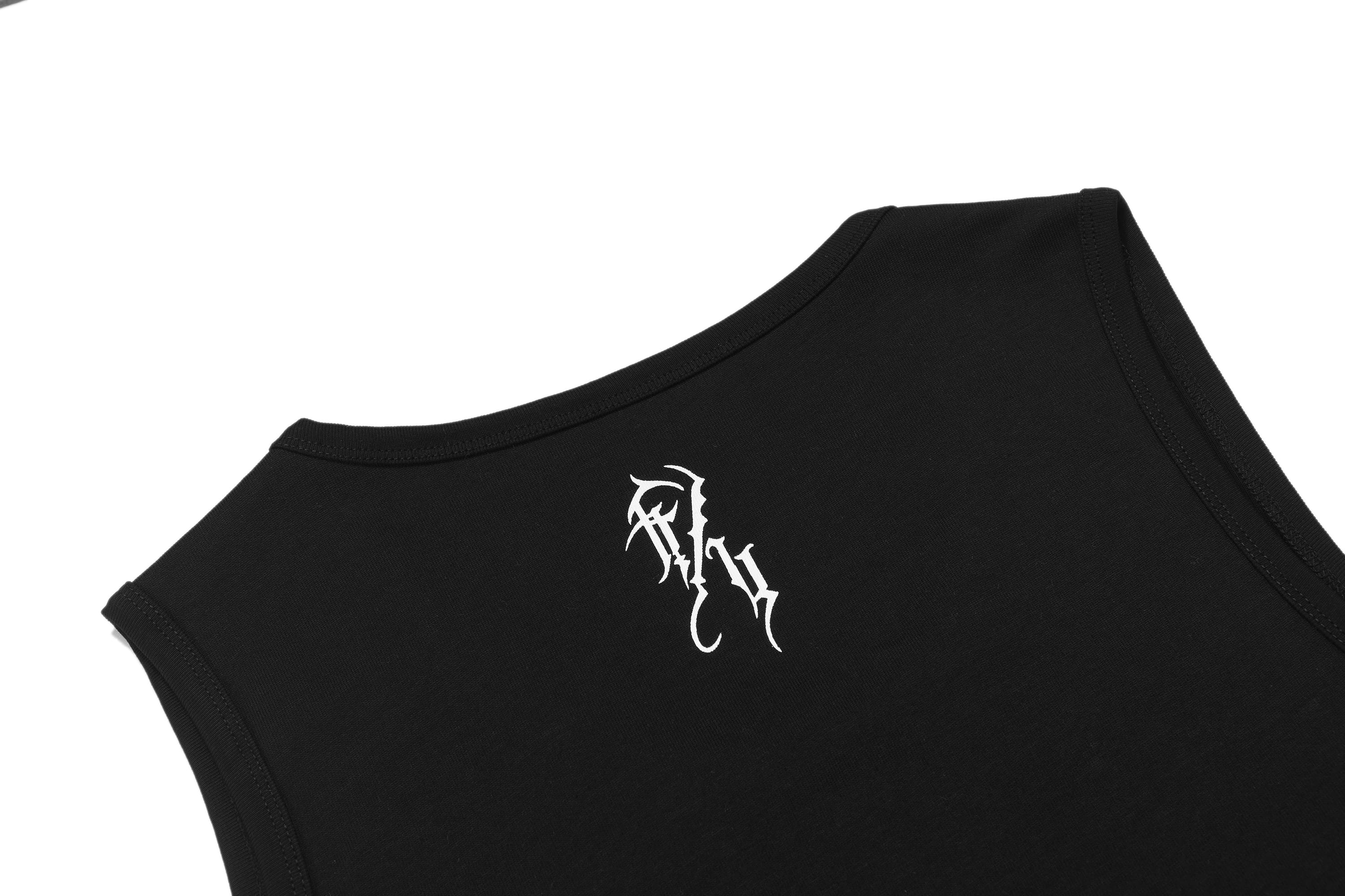 Black Chicano Lettering Tank Top v2