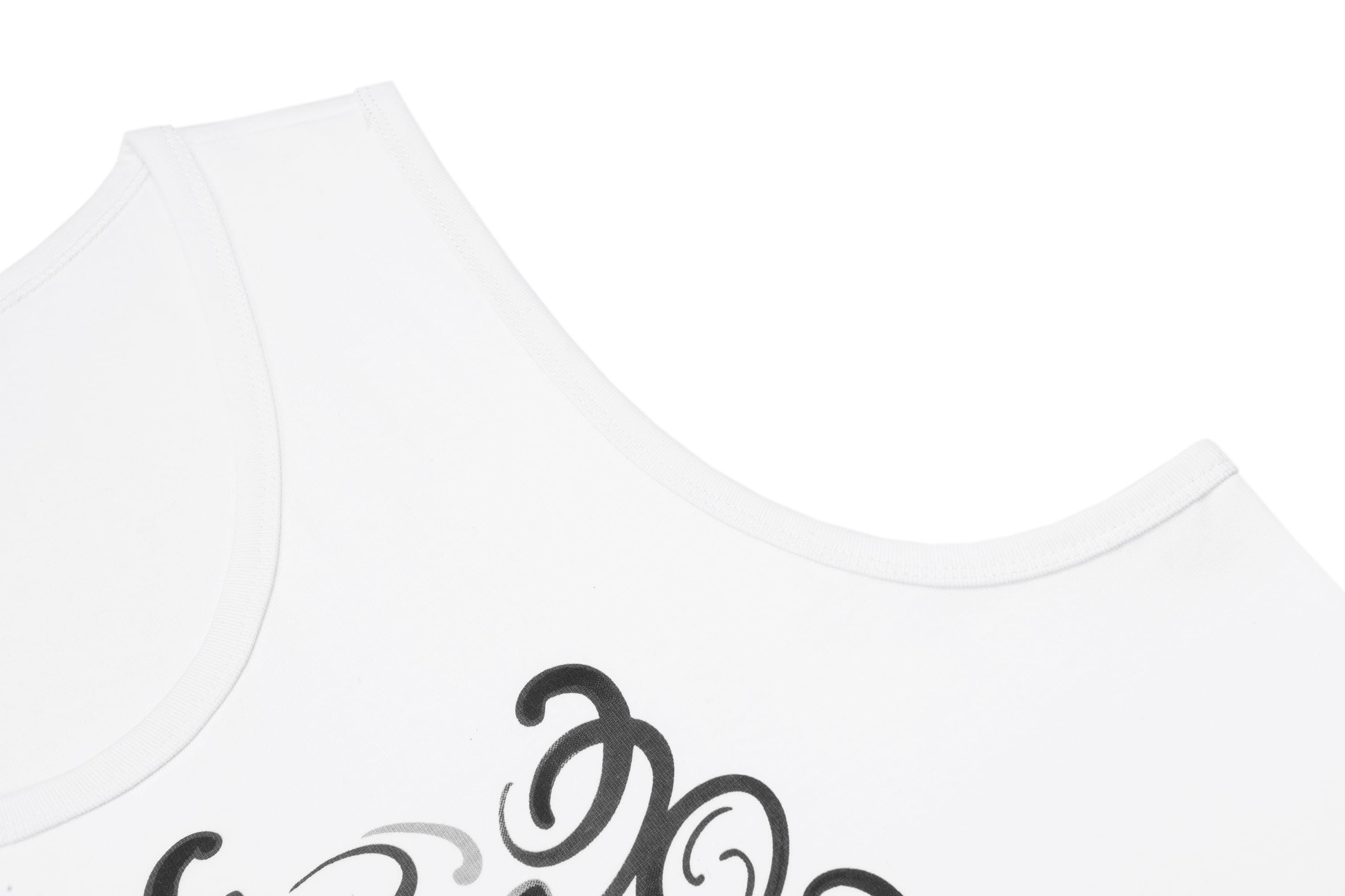 White Chicano Lettering Tank Top