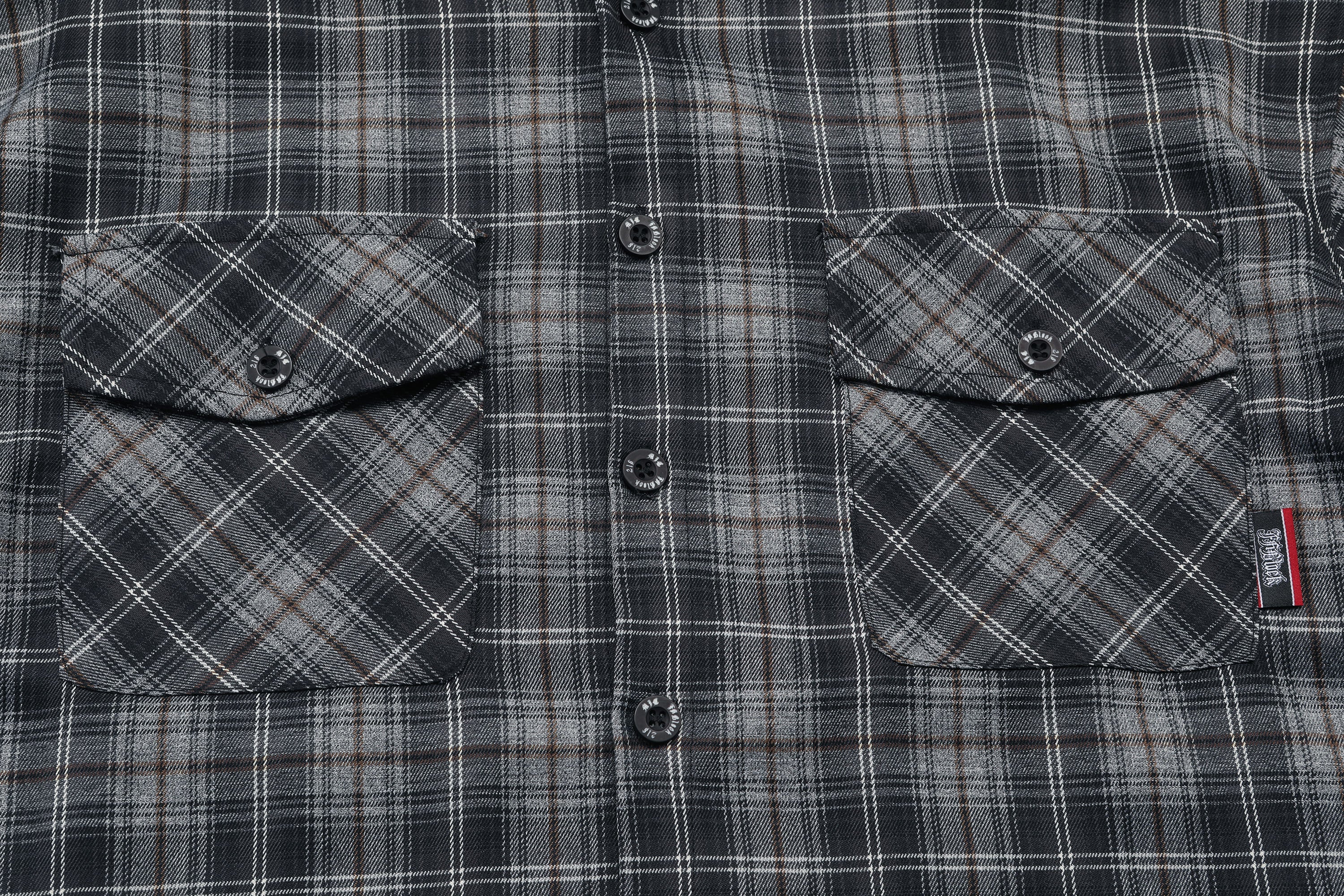 Graphite Plaid Chicano Double Pocket Shirt