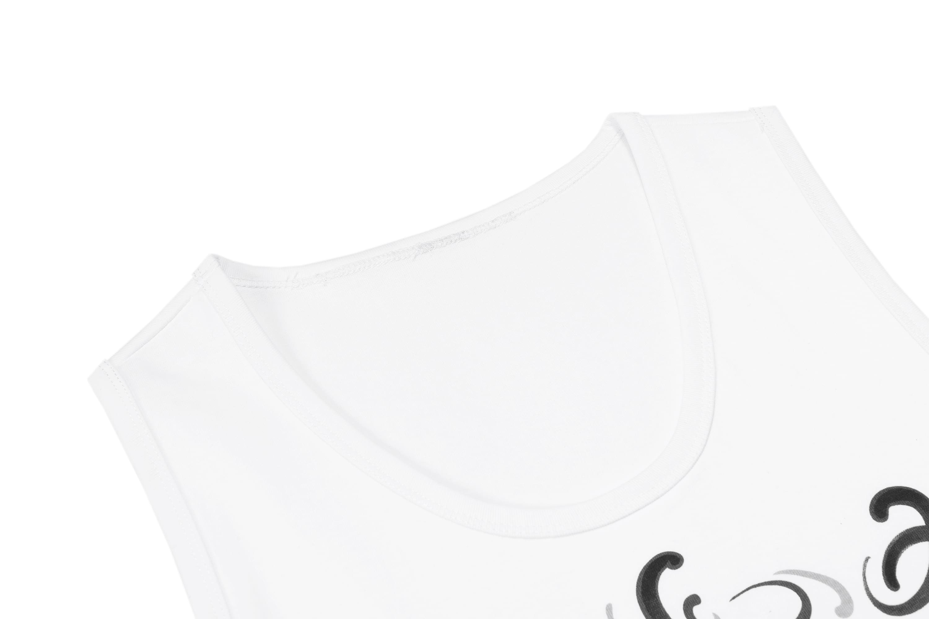 White Chicano Lettering Tank Top