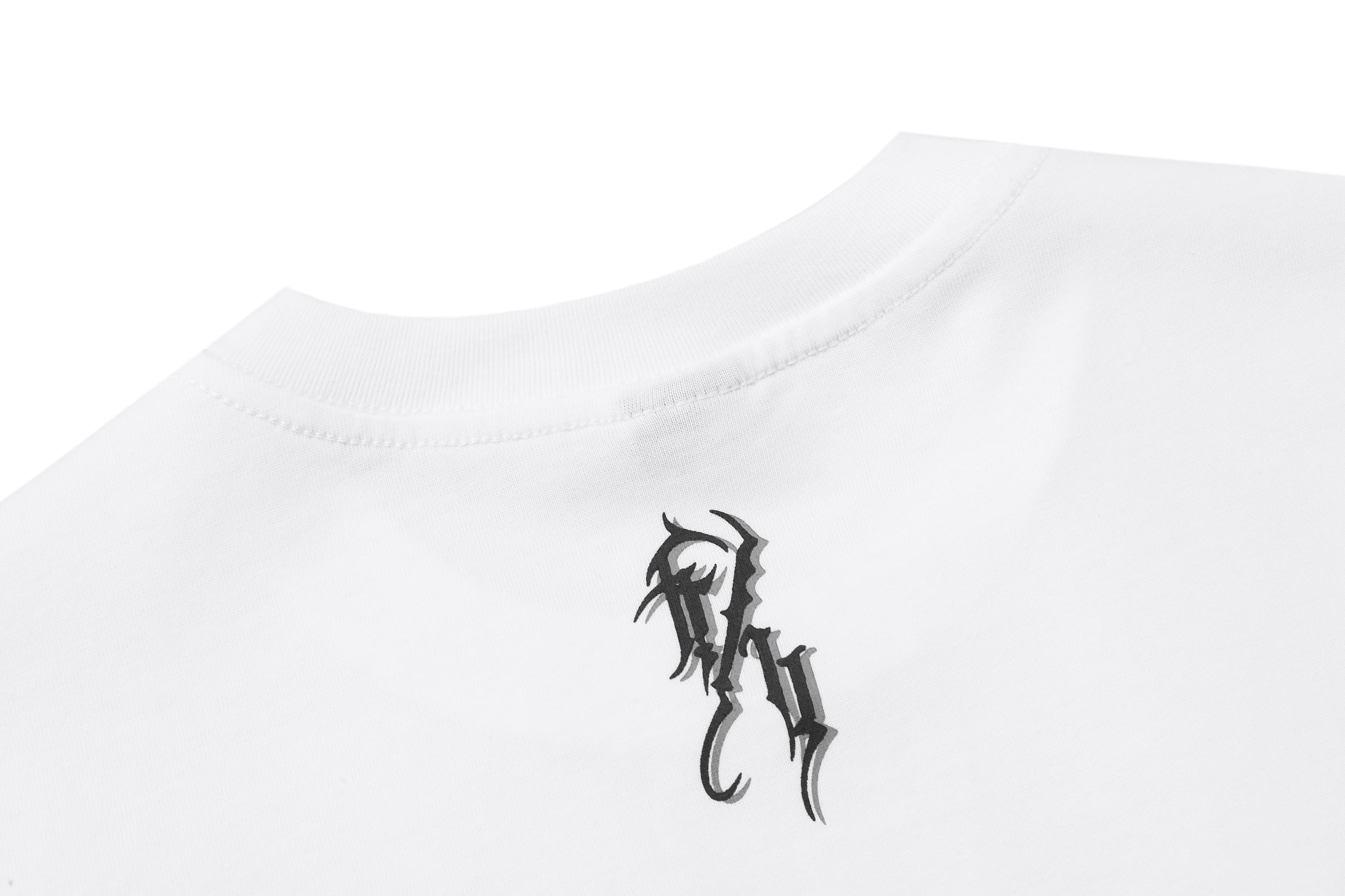 White Chicano Lettering T-Shirt