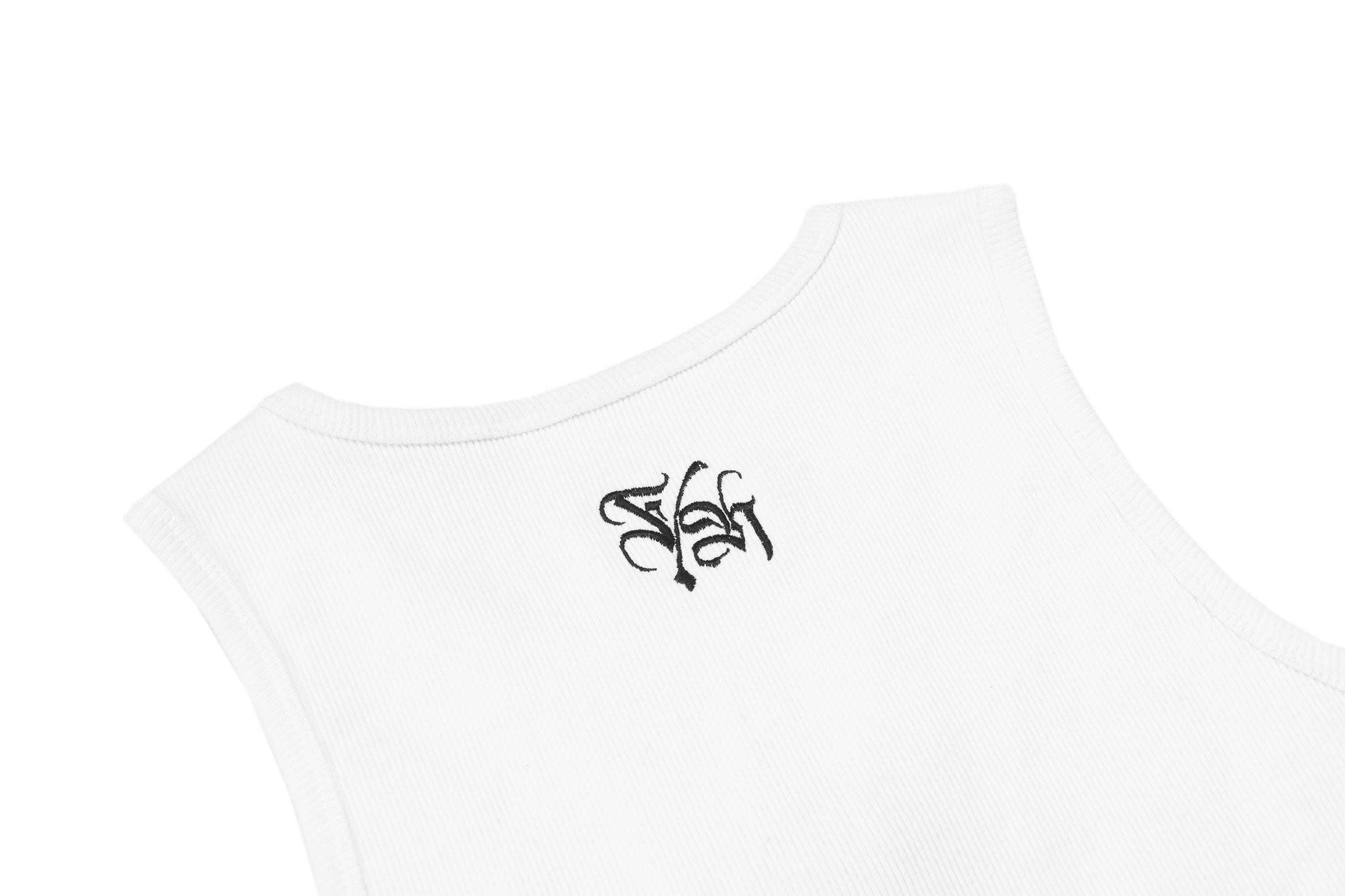 White Chicano Ink Tank Top