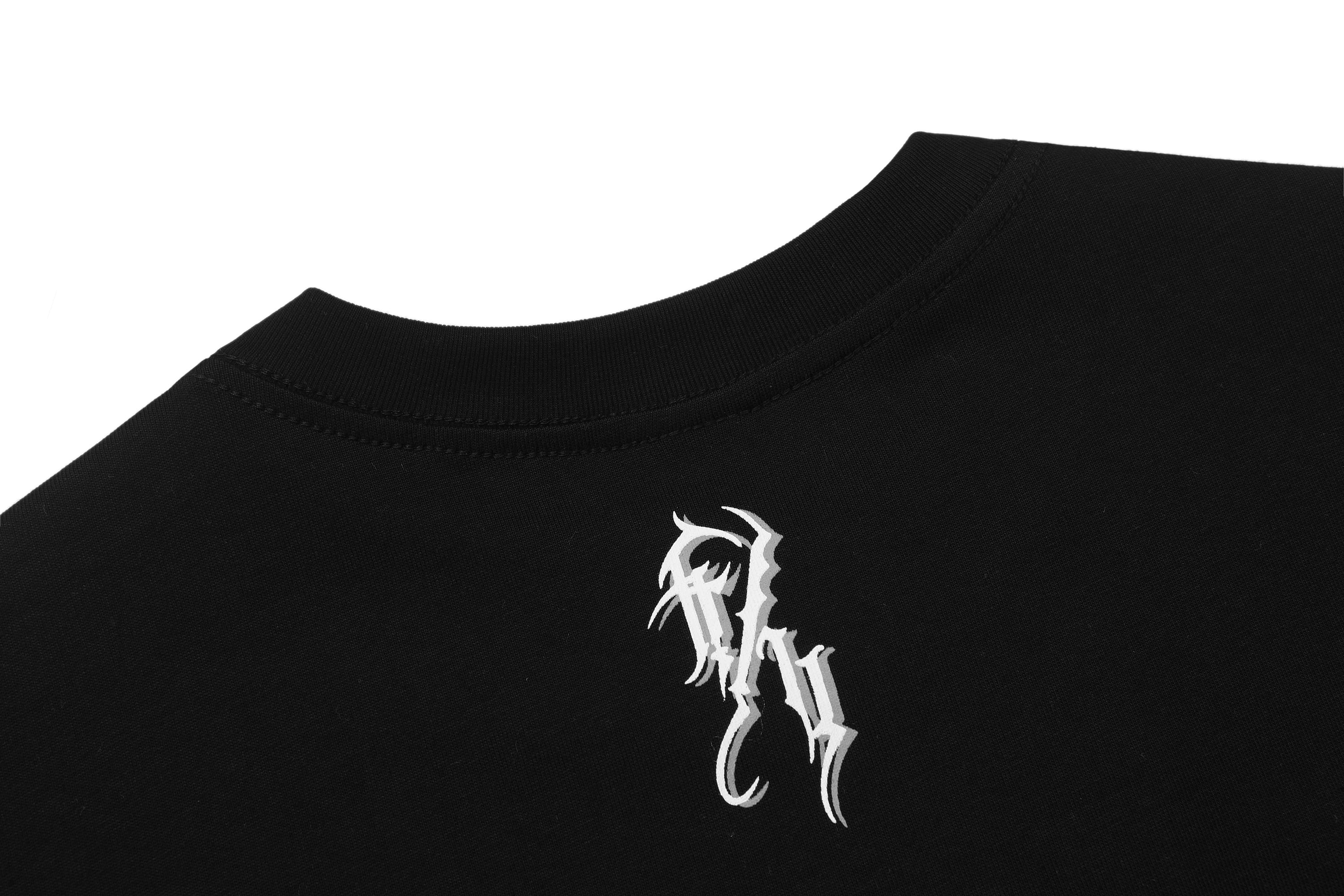 Black Chicano Lettering T-Shirt