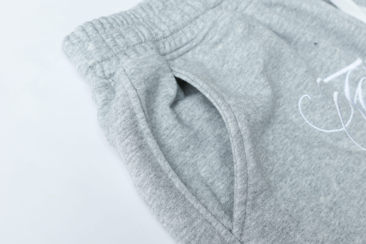 Grey Chicano Lettering Shorts