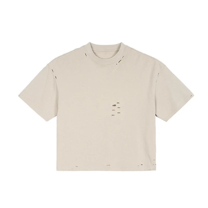 Beige Cut T-Shirt