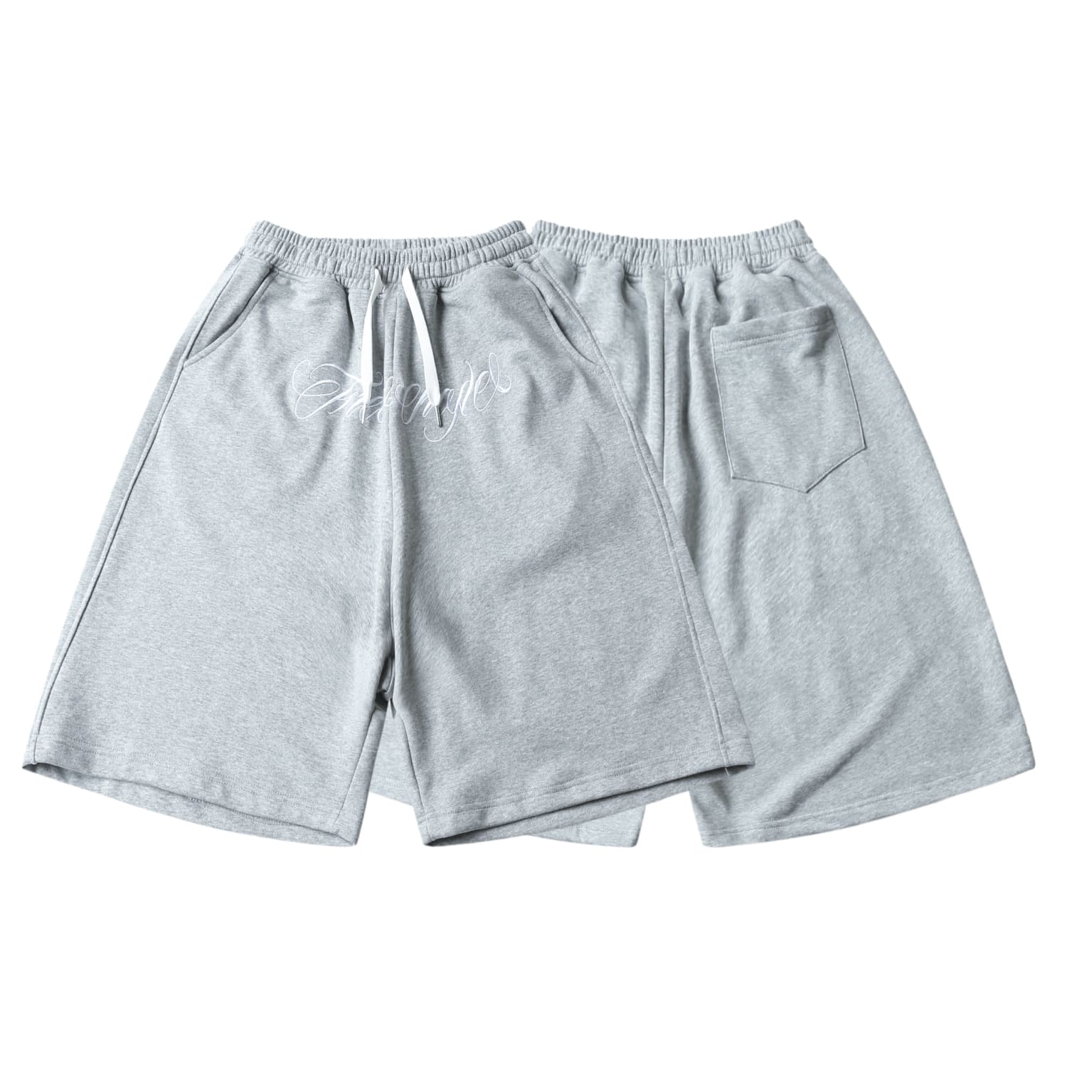 Grey Chicano Lettering Shorts