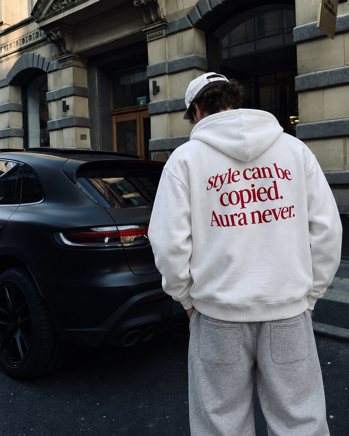 Aura Oversized Hoodie – White