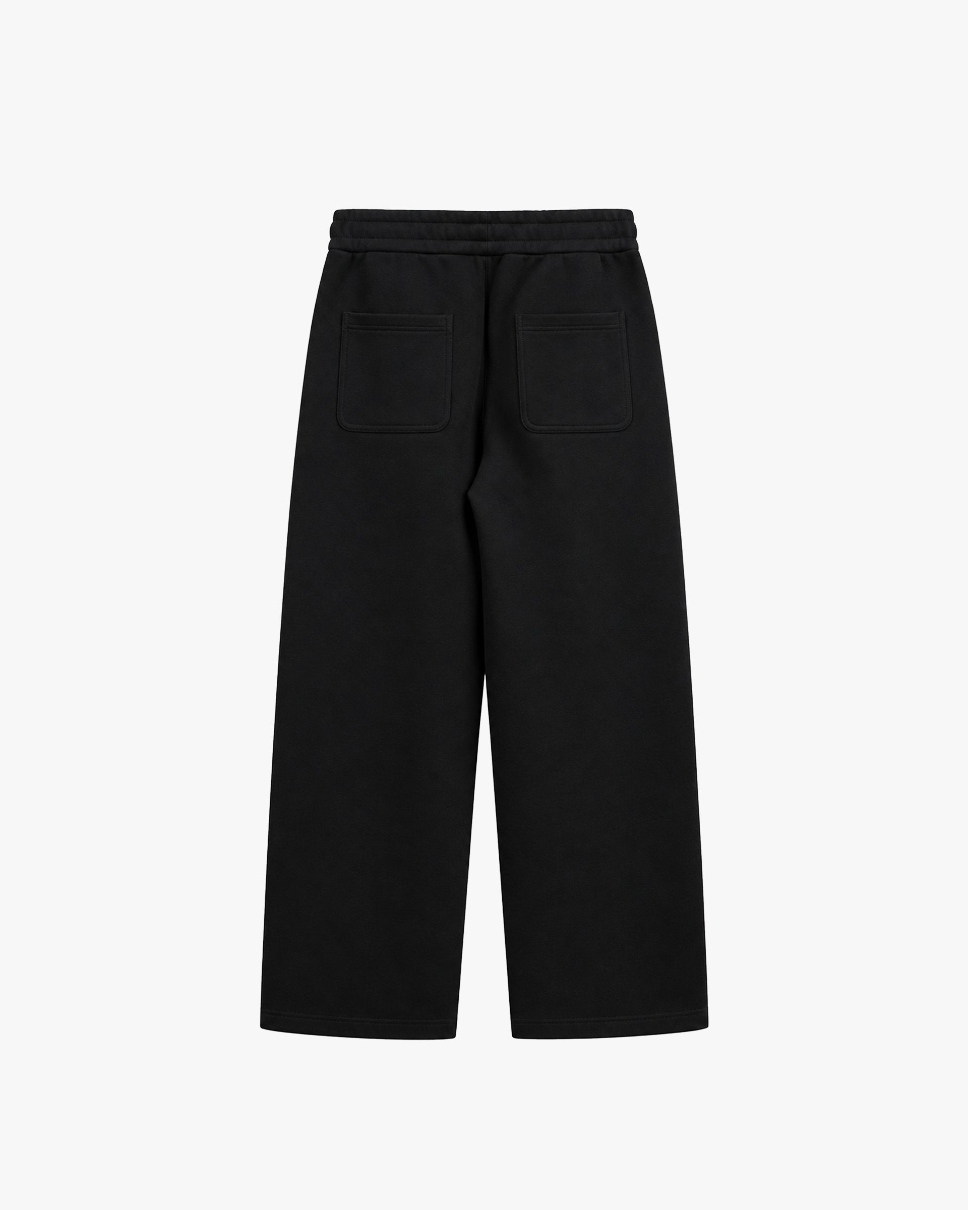 Essential Wide Leg Sweatpants - Black