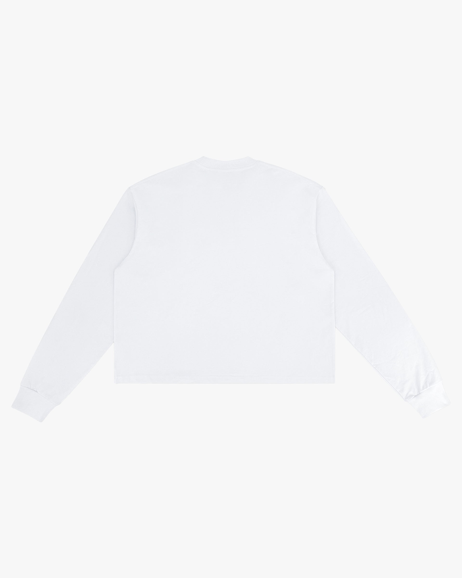 Essential Boxy Fit Long Sleeve Tee - White