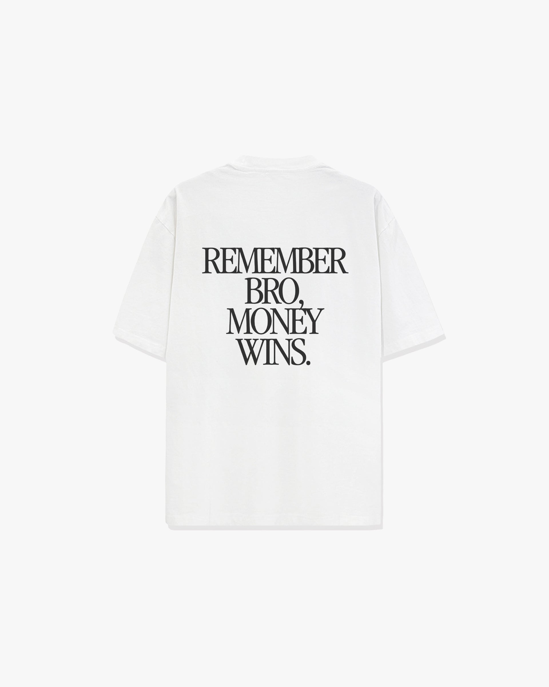 Money Wins Oversized Tee - White