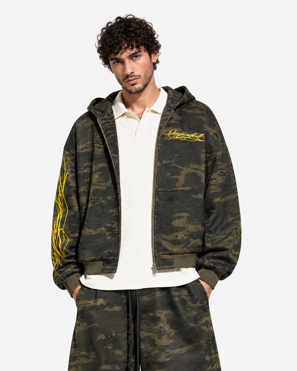 Script Hoodie – Camo