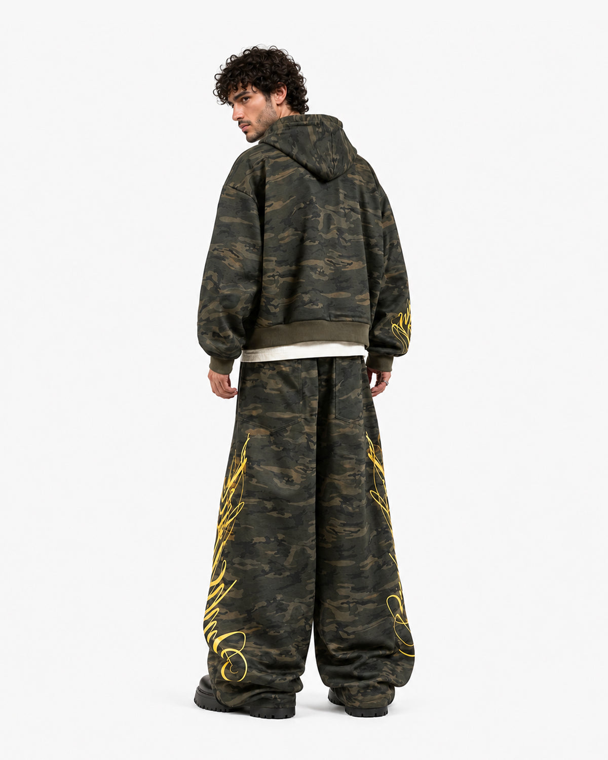 Script Hoodie – Camo