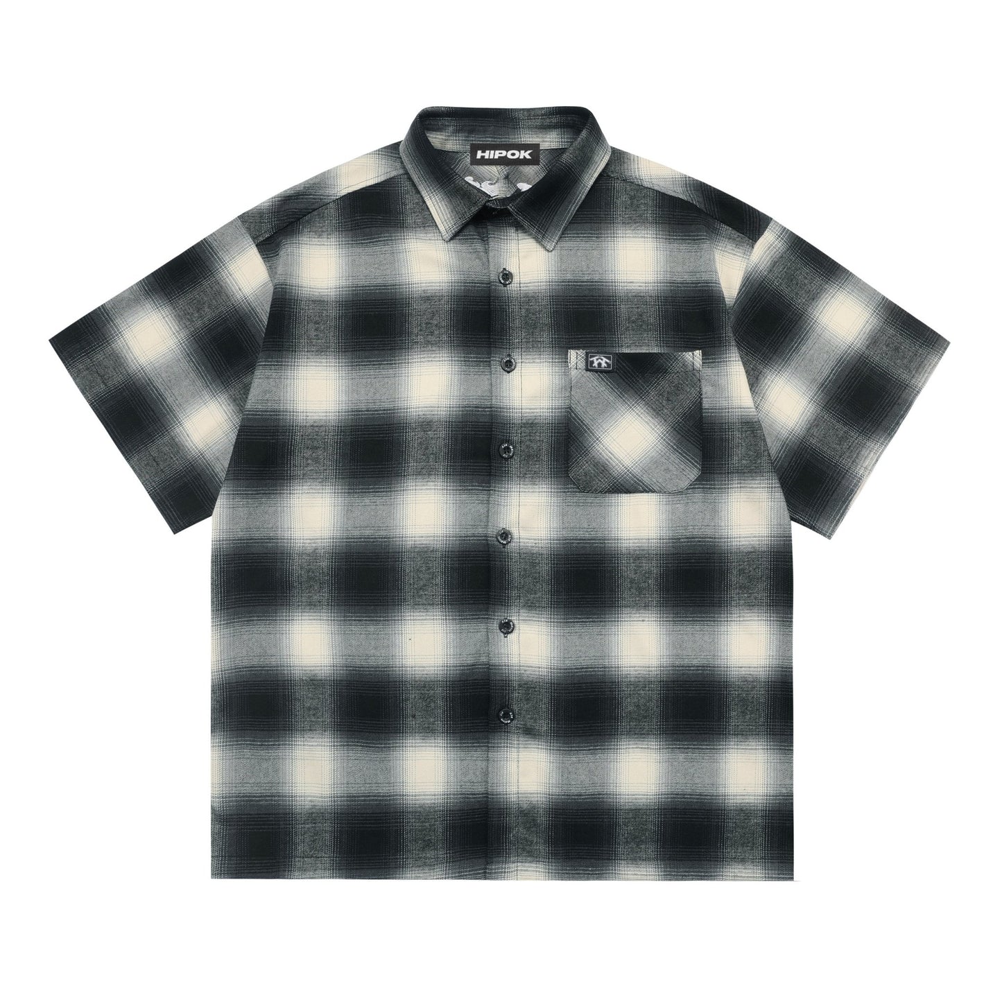 Charcoal Plaid Chicano Shirt - Hipok Brand