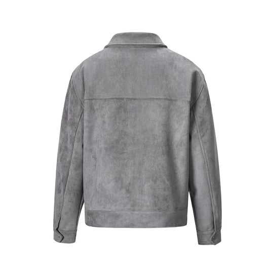 Grey Suede Jacket - Hipok Brand