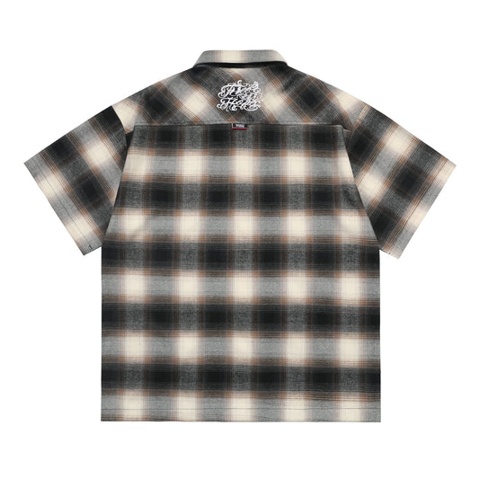 Rust Plaid Chicano Shirt - Hipok Brand