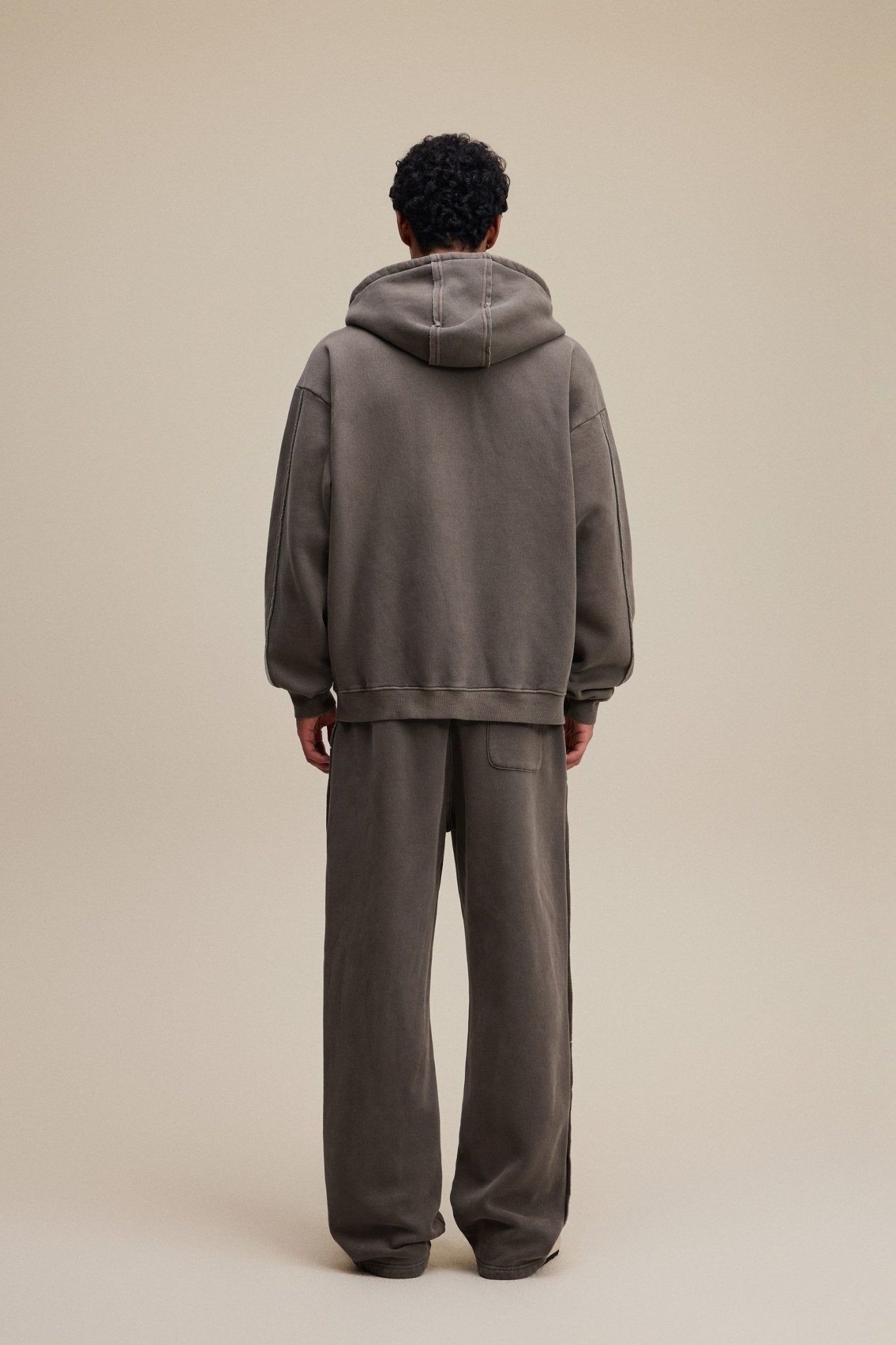 Solid Brown Zip Hoodie - Hipok Brand