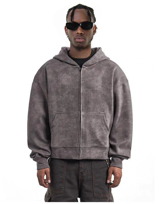 Stone Washed Taupe Hoodie - Hipok Brand