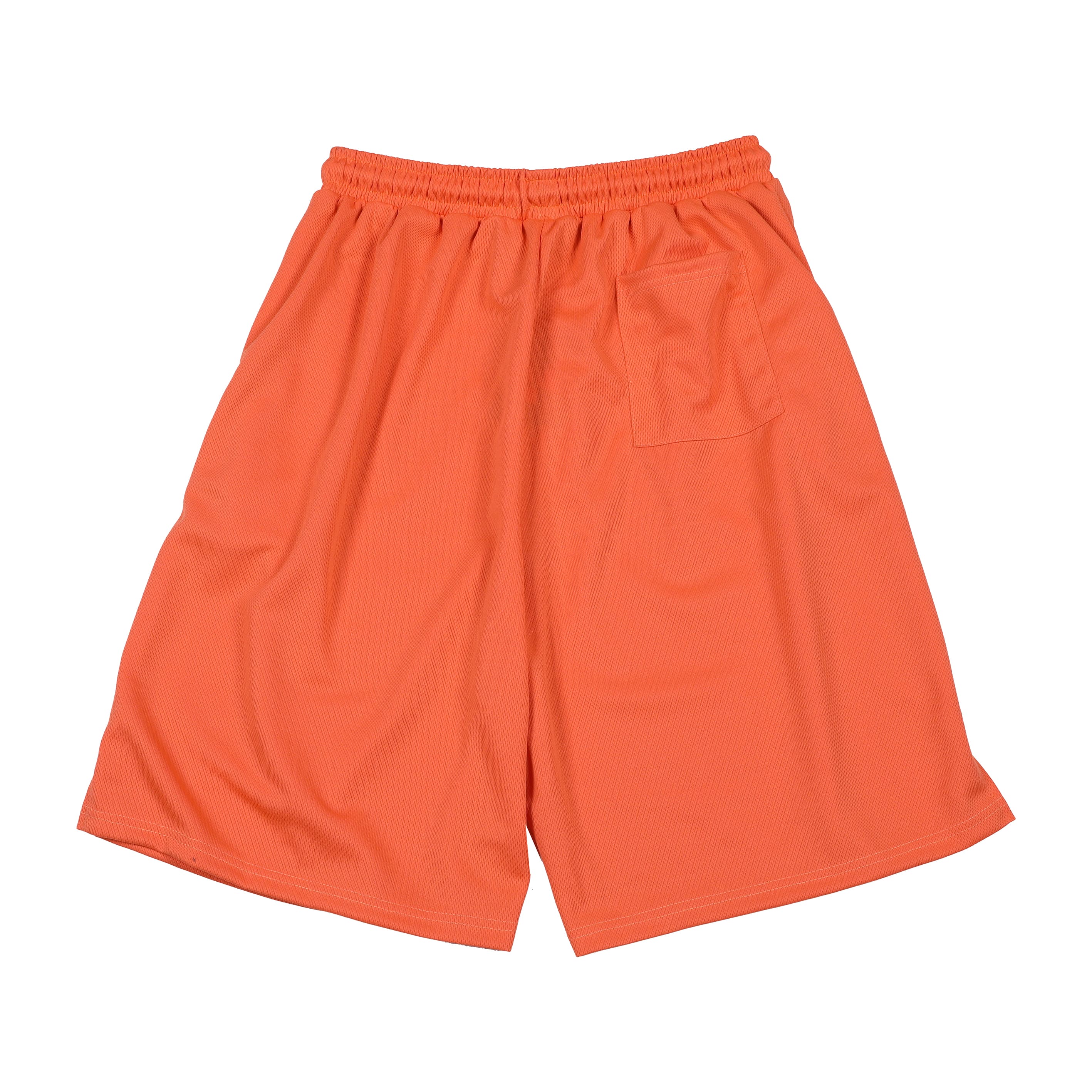 Orange Bulldog Mesh Shorts