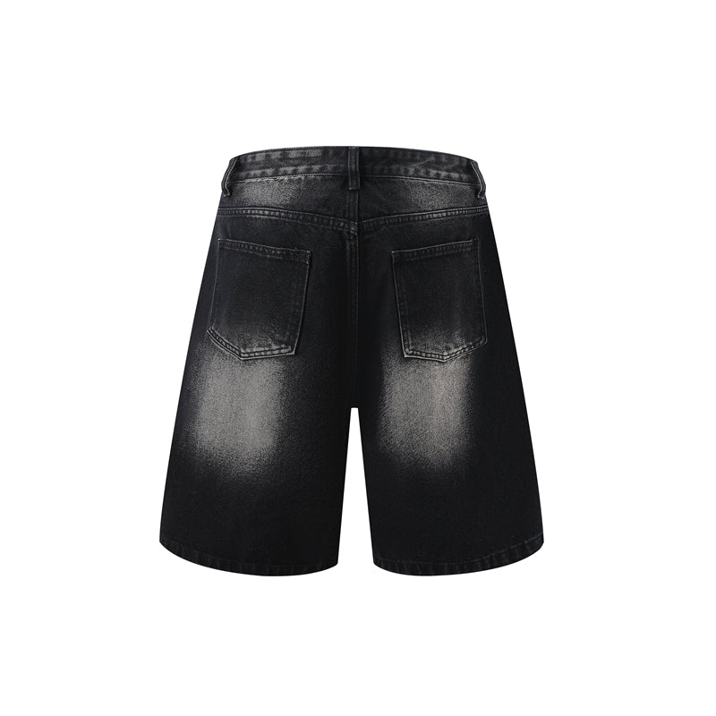 Black Raw Edge Urban Shorts