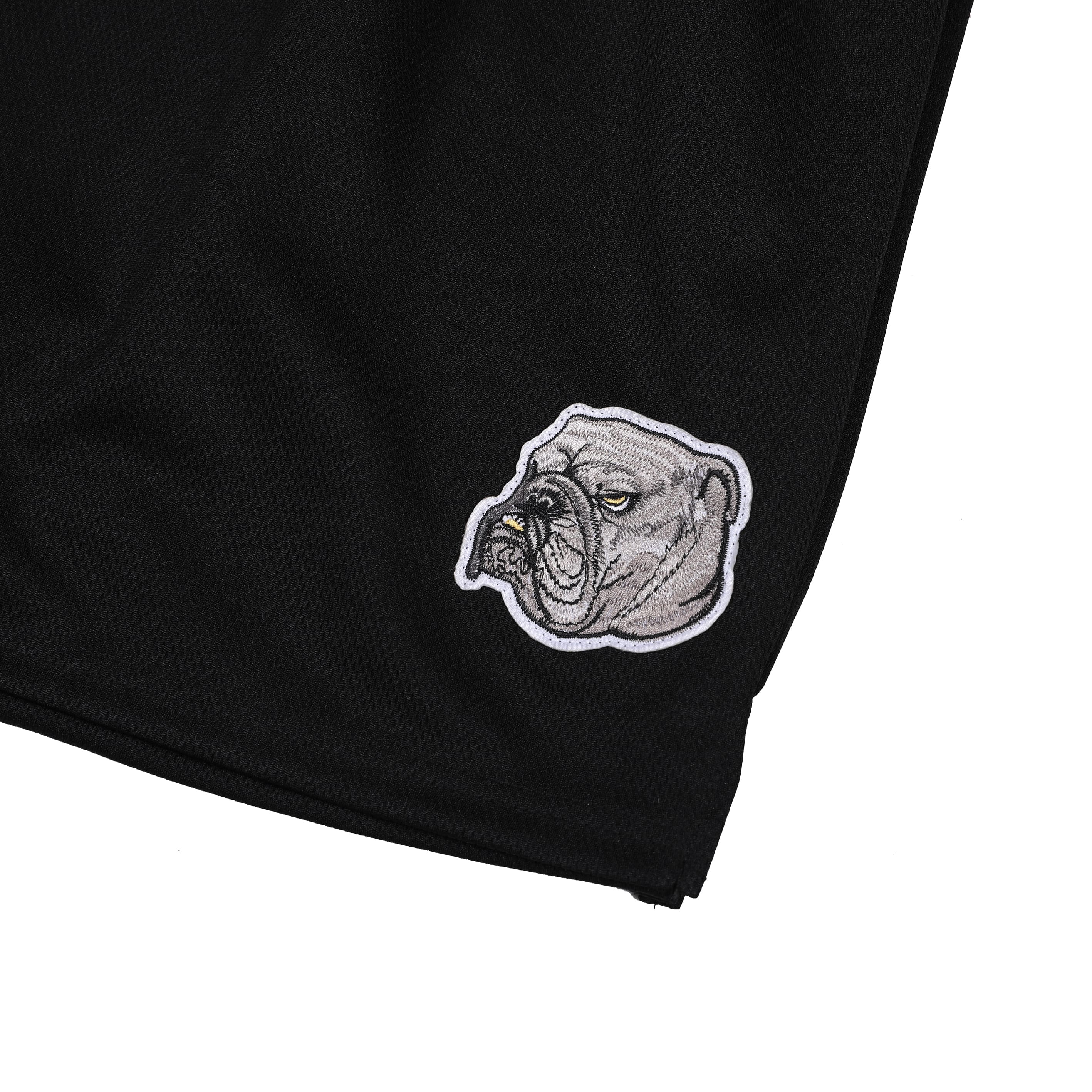 Black Bulldog Mesh Shorts