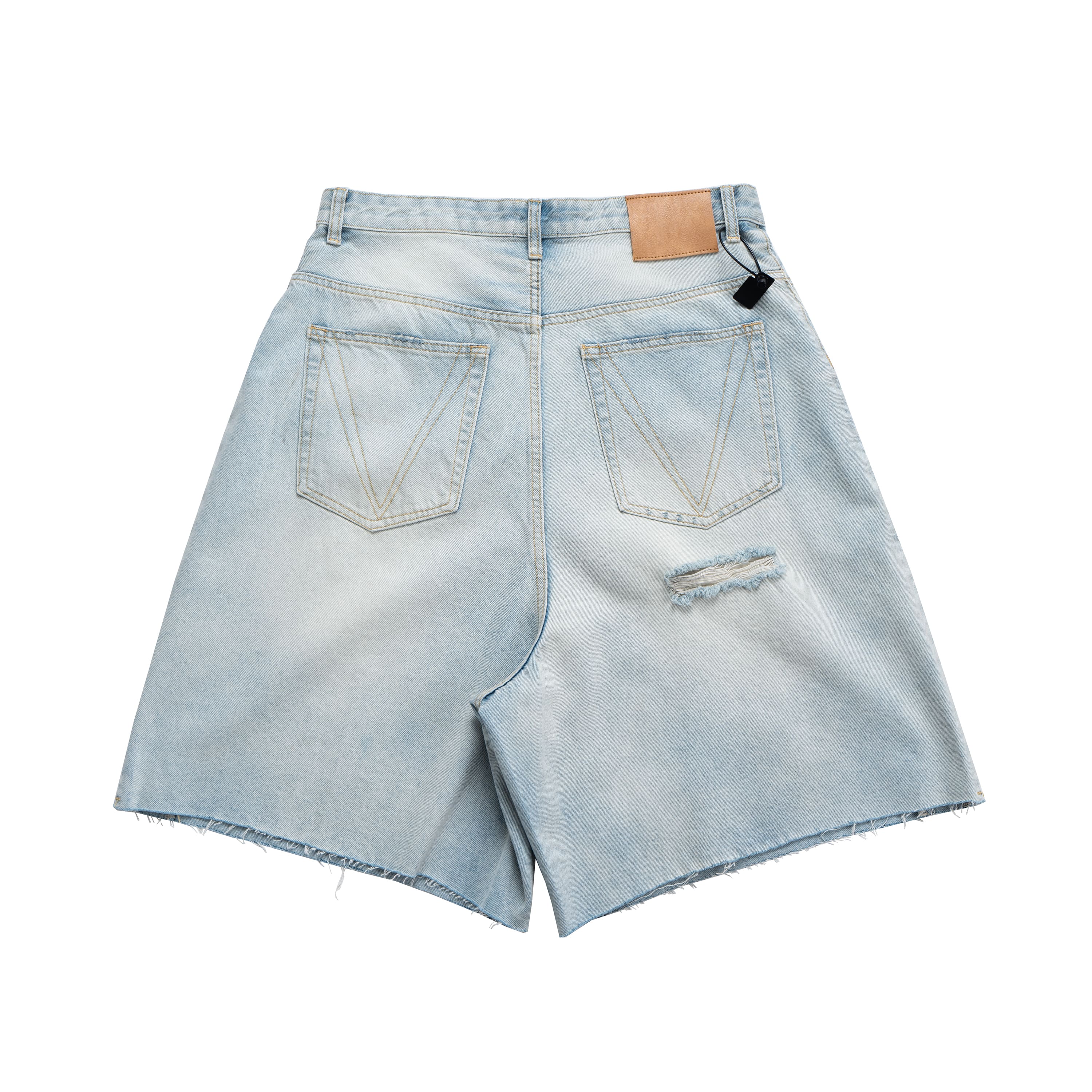 Flow Ripped Denim Shorts