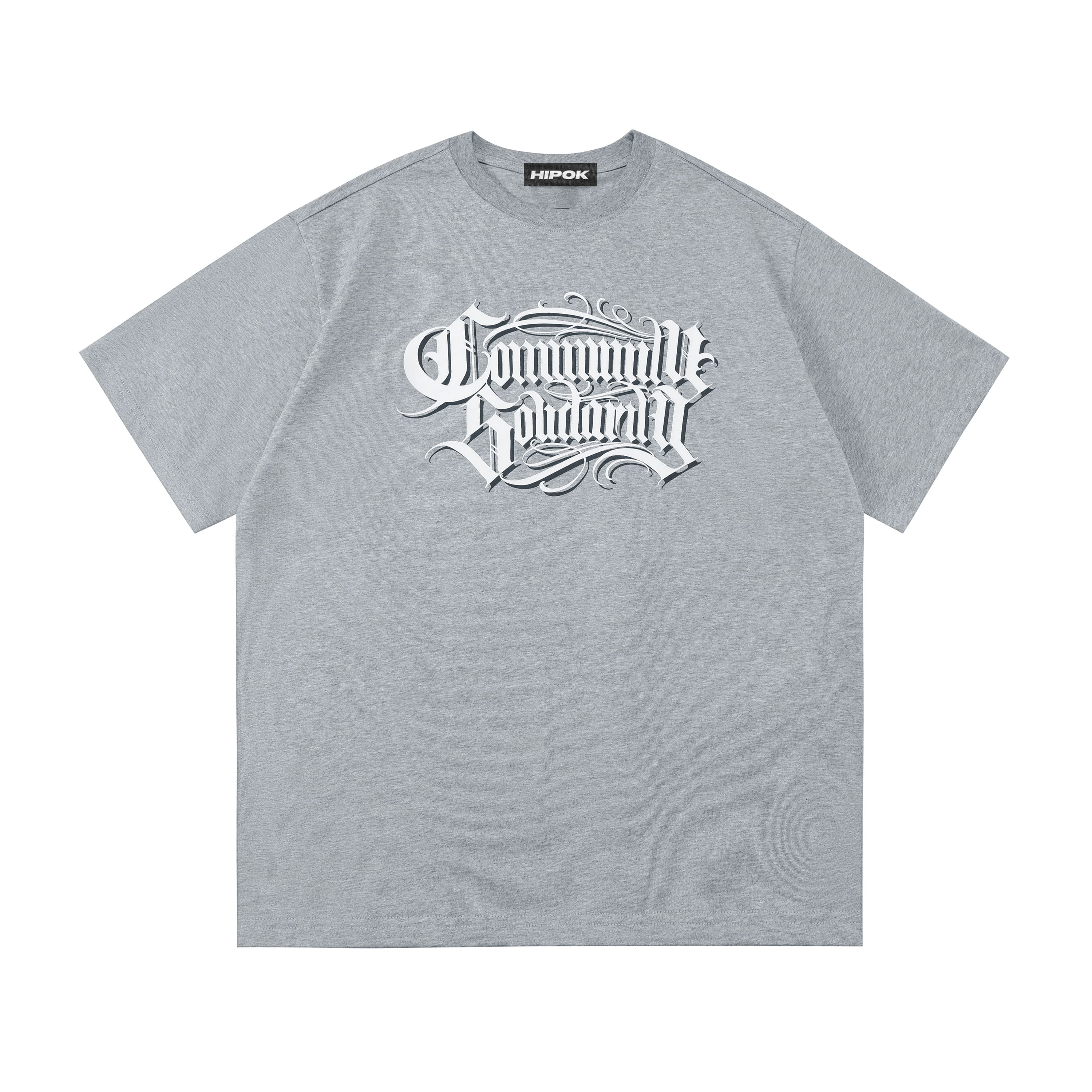 Grey Chicano Lettering T-Shirt