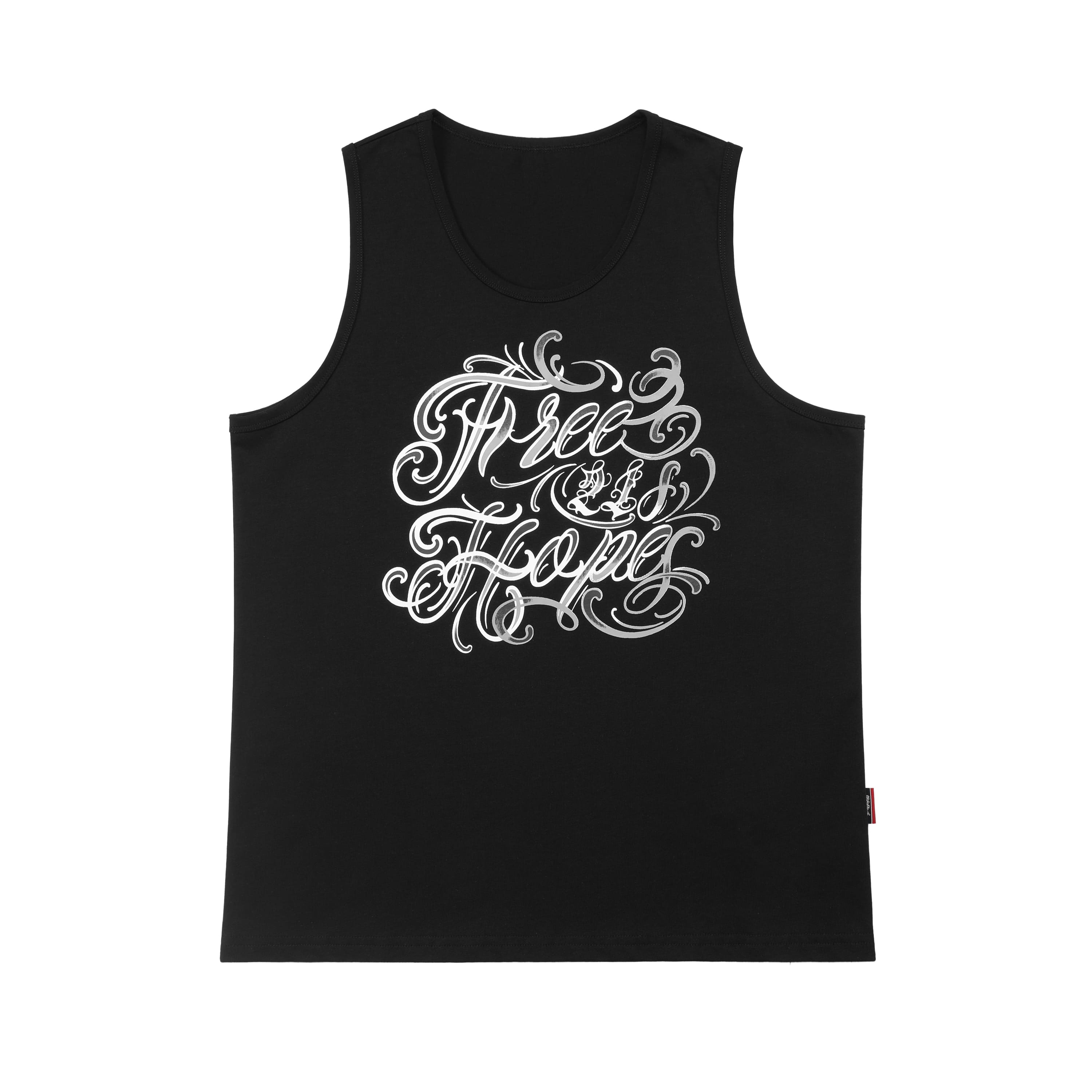 Black Chicano Lettering Tank Top