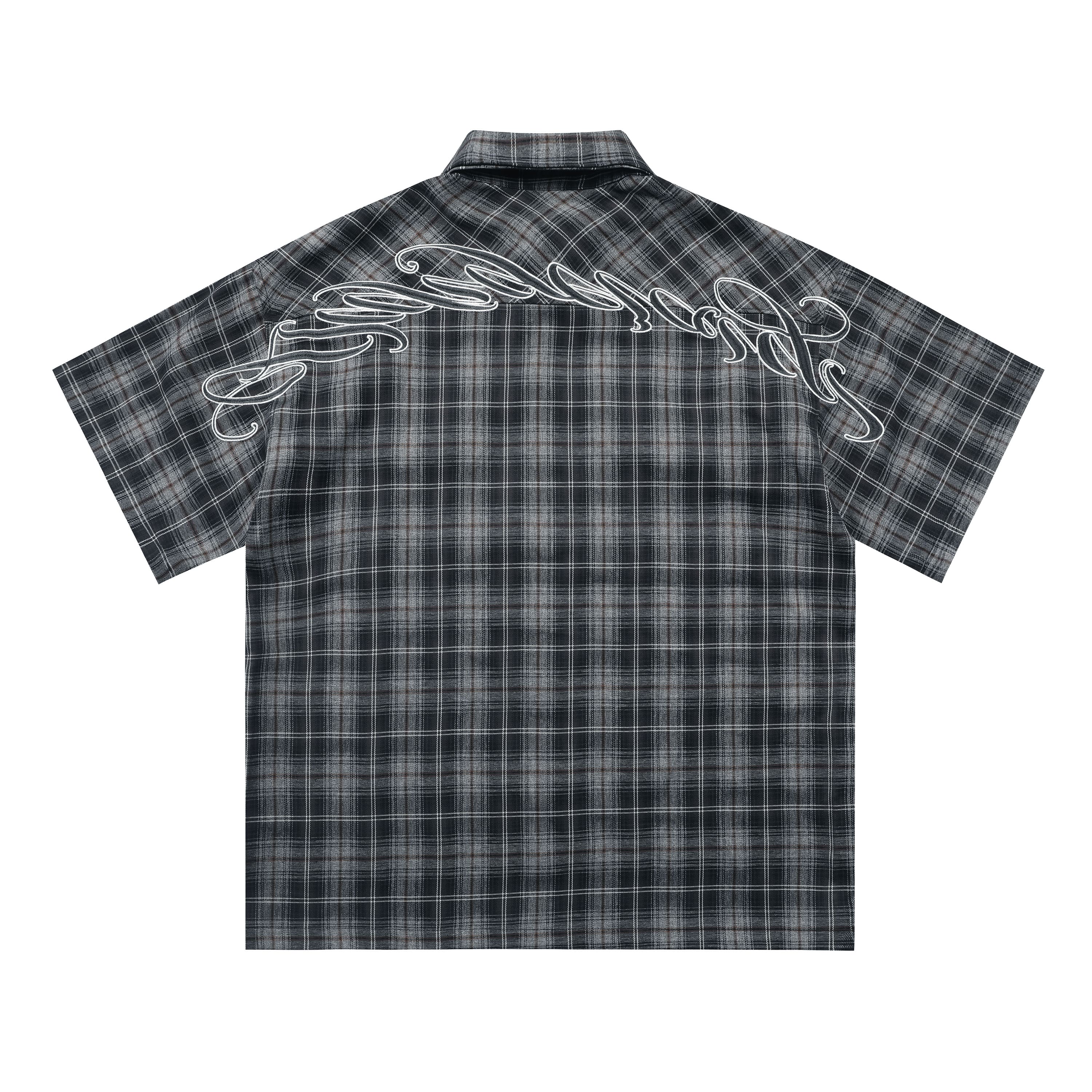 Graphite Plaid Chicano Double Pocket Shirt