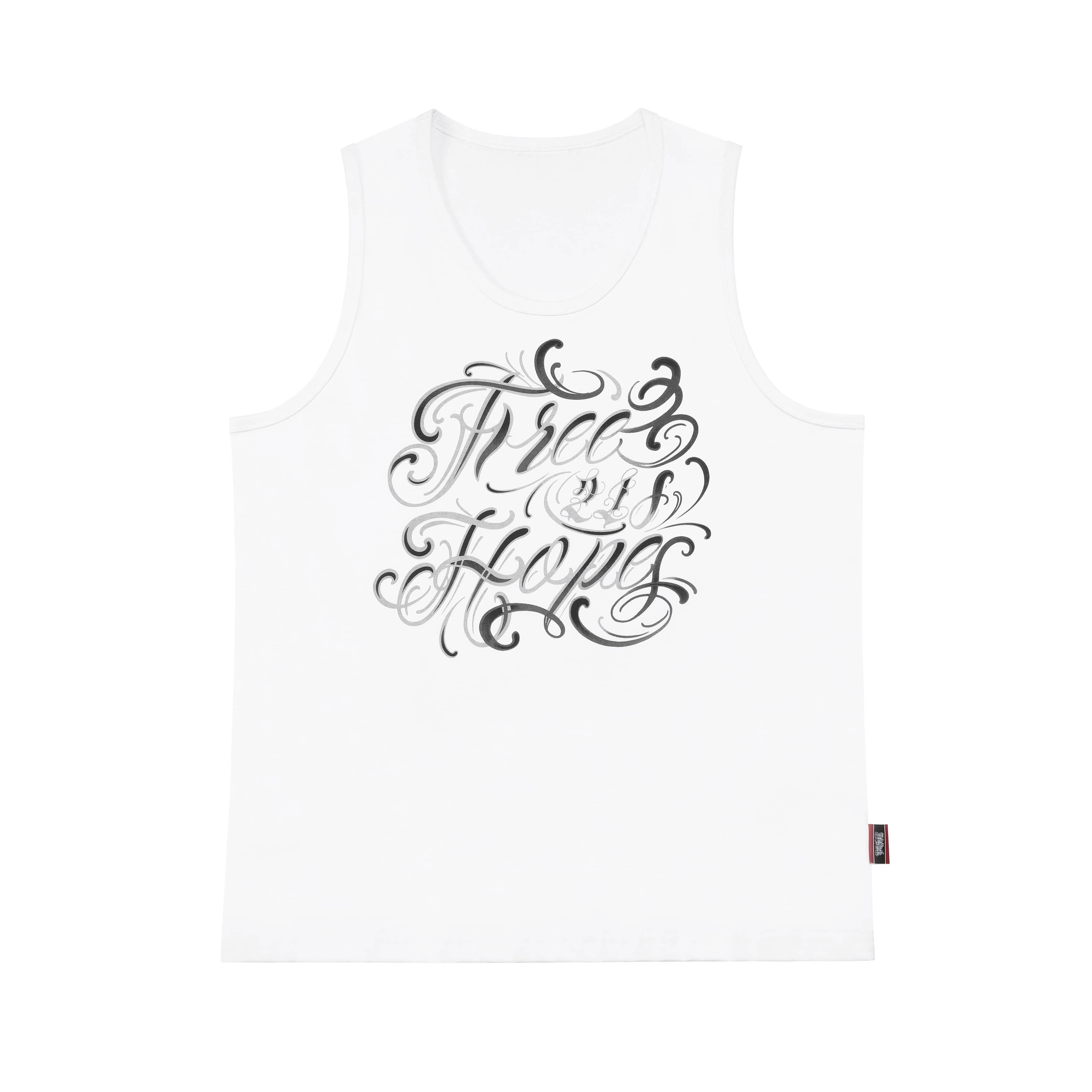 White Chicano Lettering Tank Top