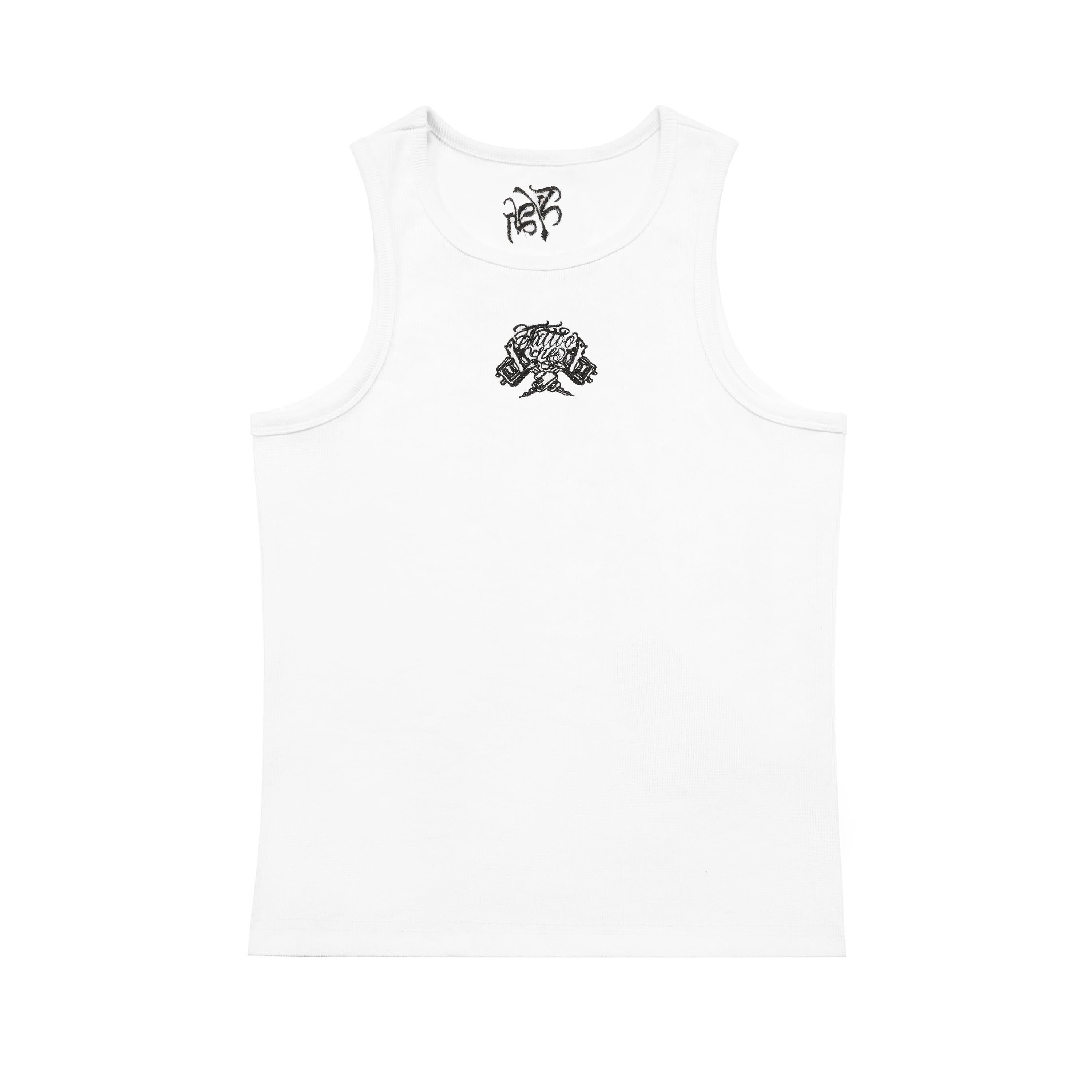 White Chicano Ink Tank Top