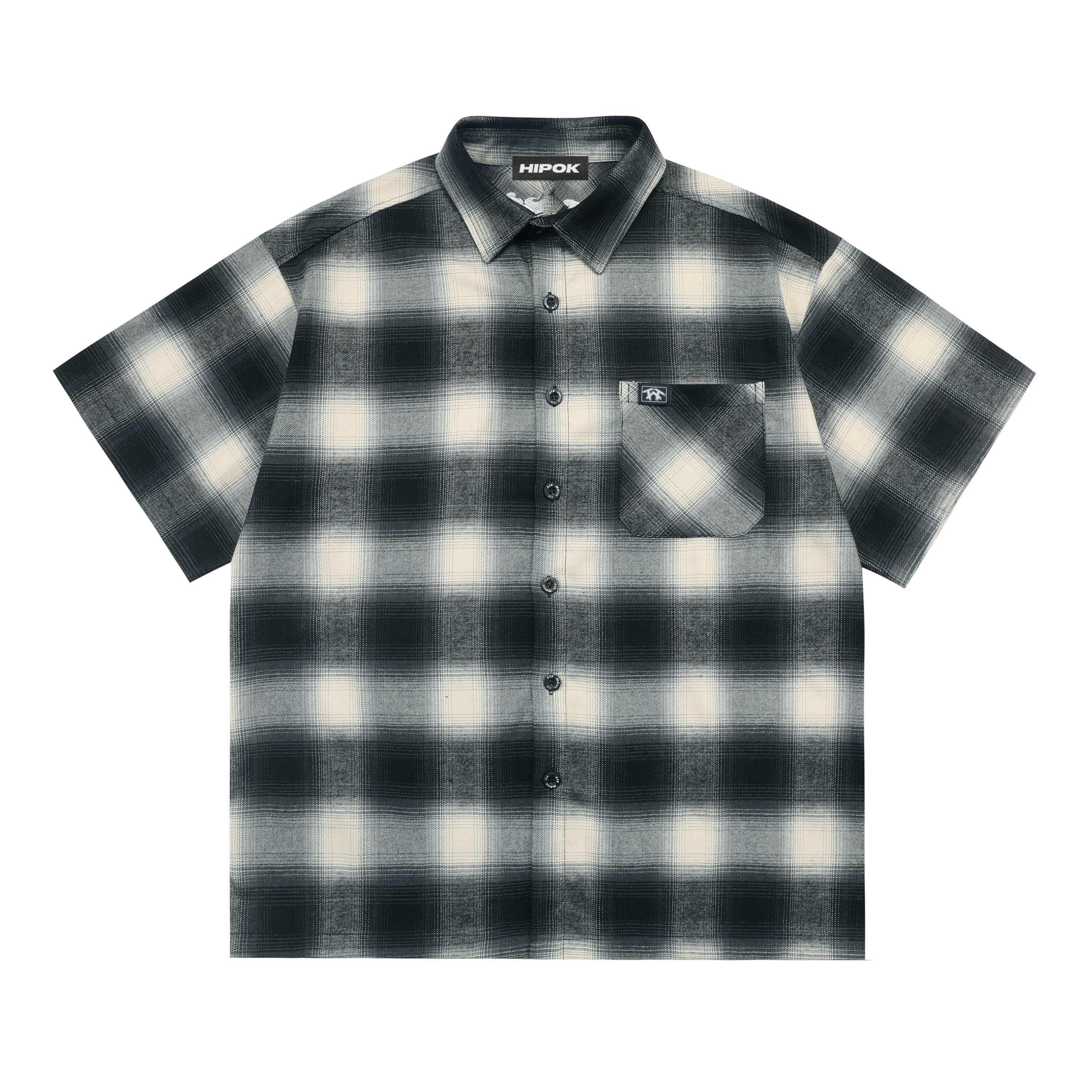 Charcoal Plaid Chicano Shirt