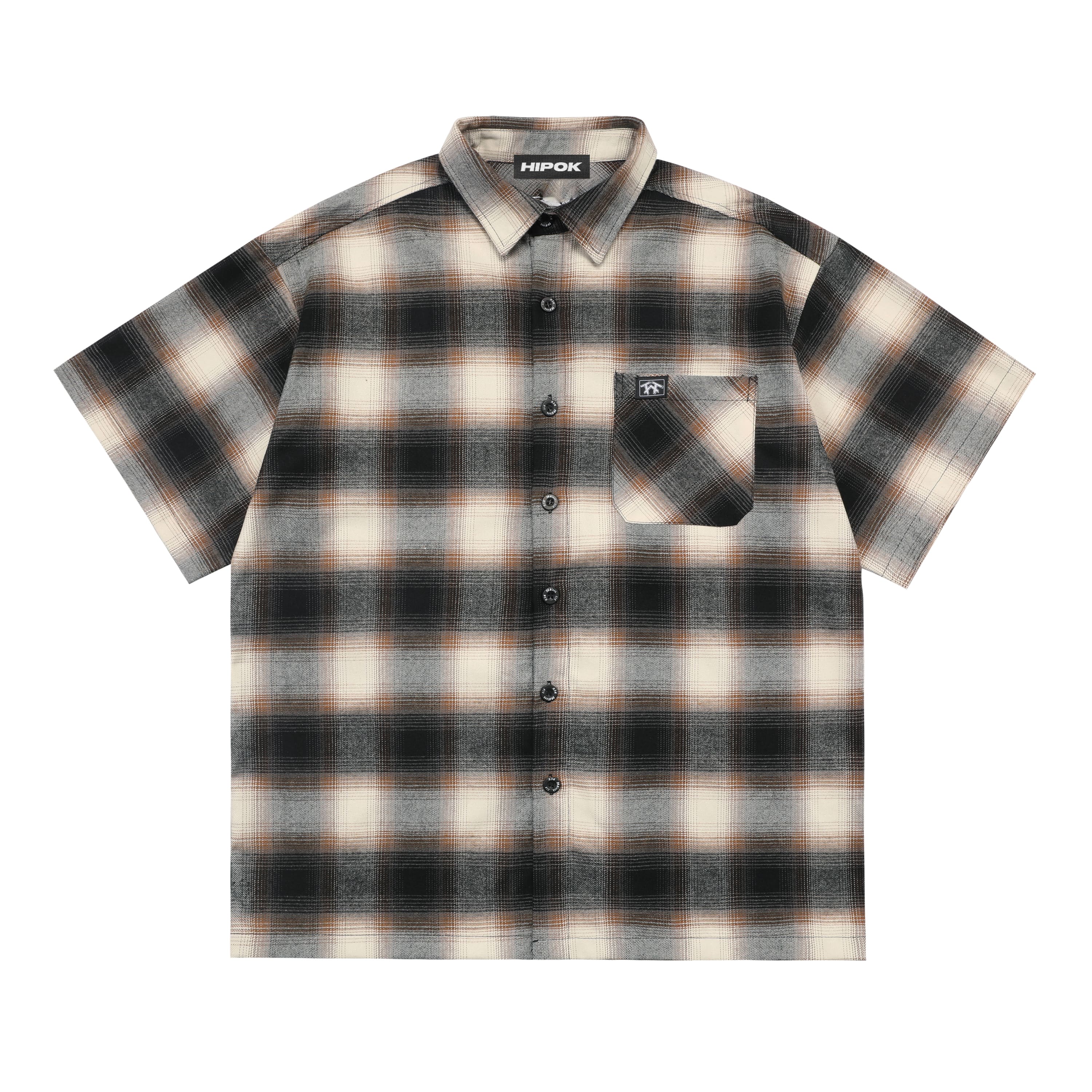 Rust Plaid Chicano Shirt
