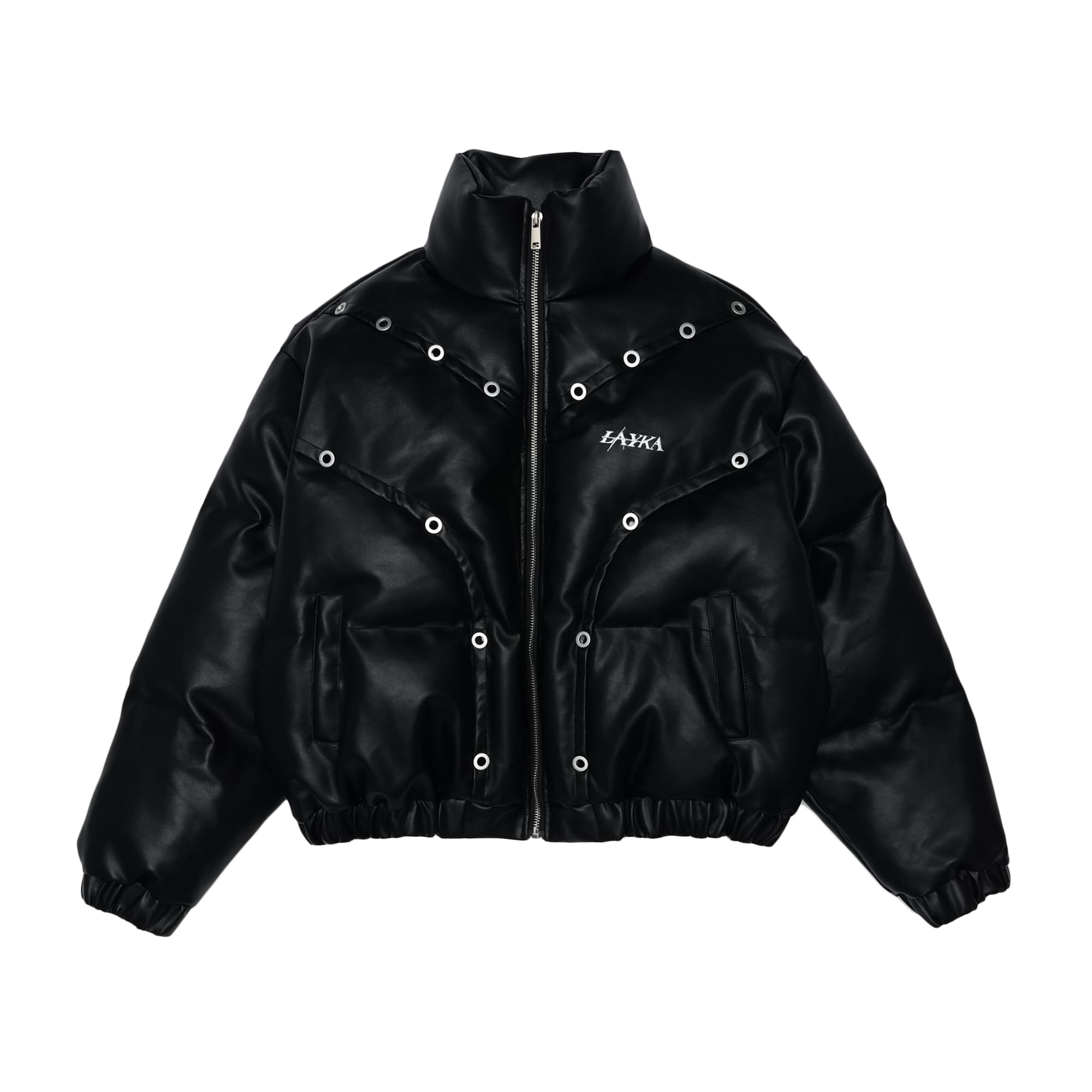 Premium Leather Puffer Jacket