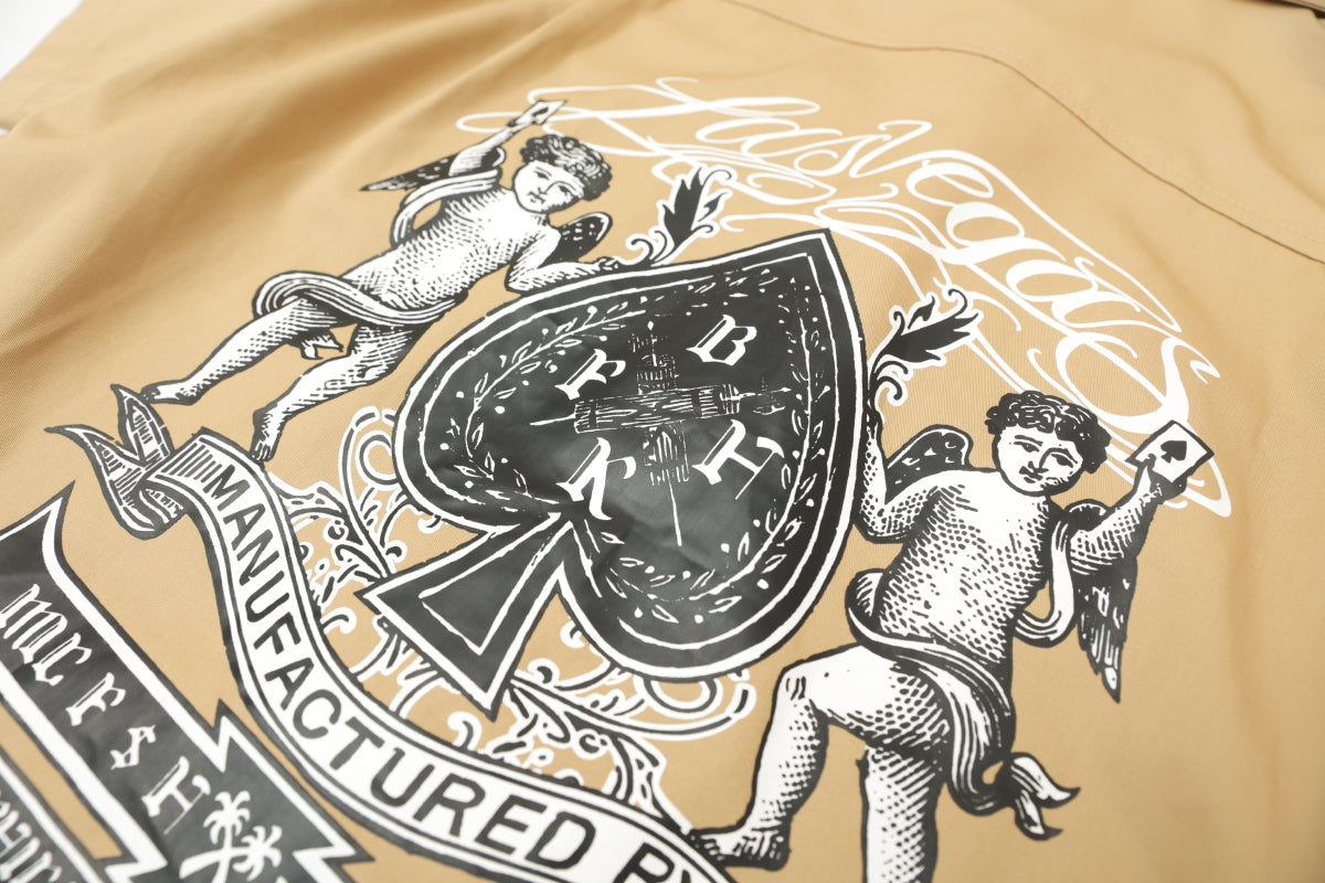 Beige Mexican Chicano Shirt