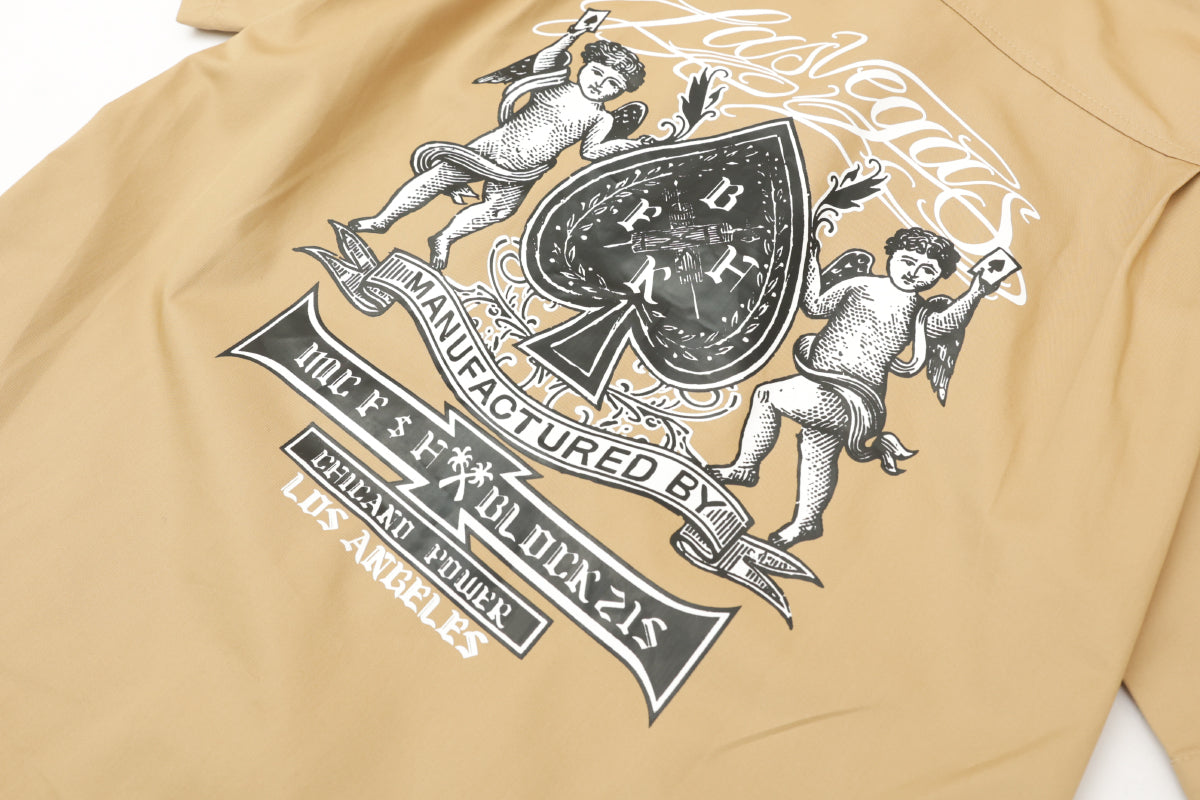 Beige Mexican Chicano Shirt