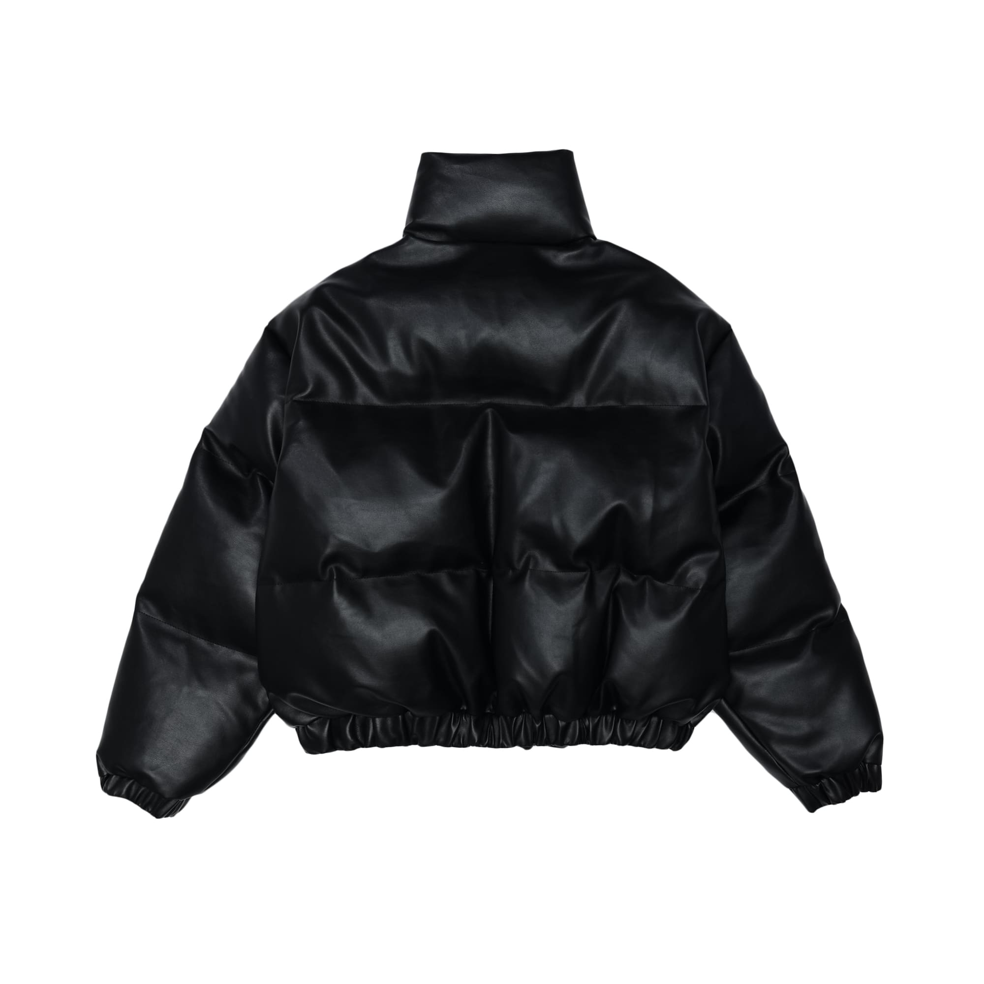 Premium Leather Puffer Jacket