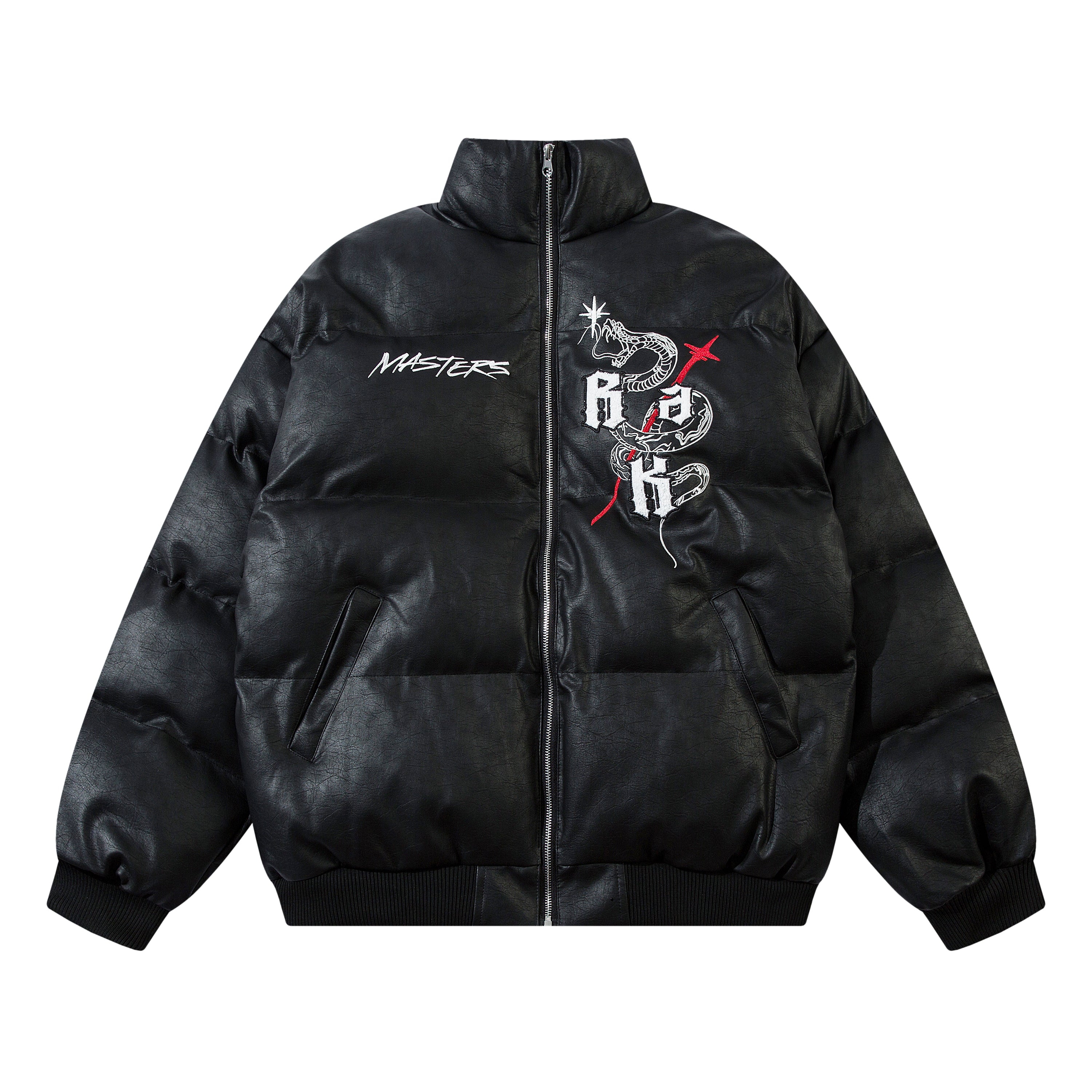 Black Snake Puffer Jacket