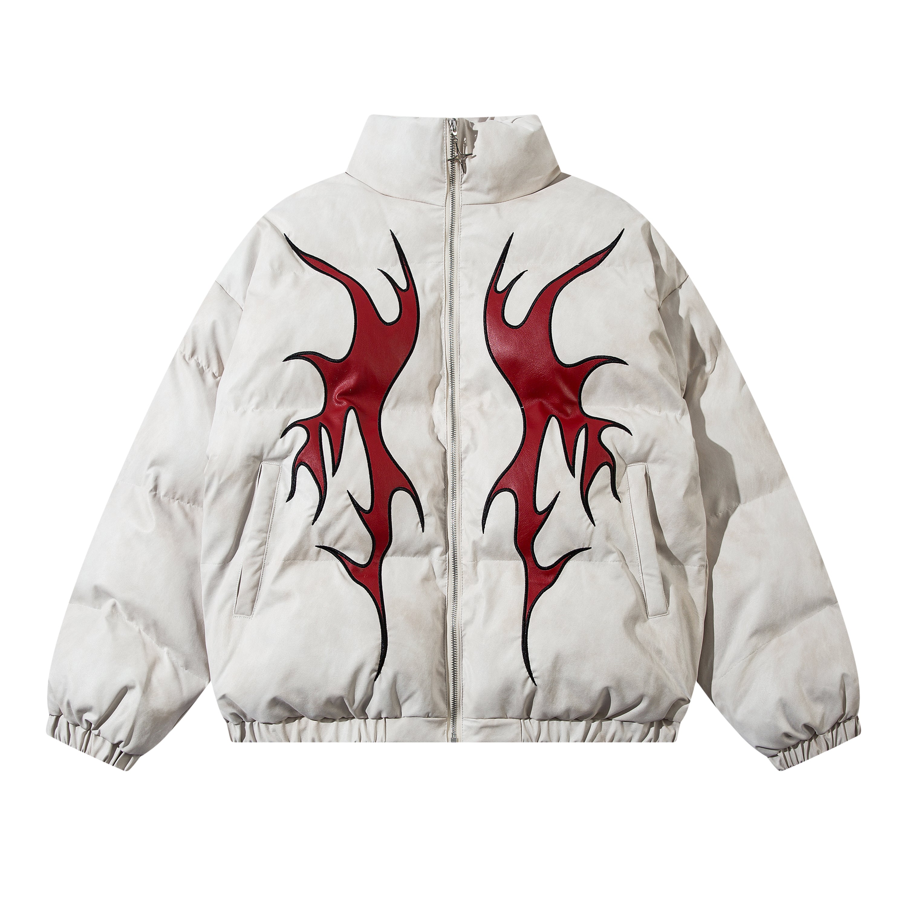 White Flame Puffer Jacket