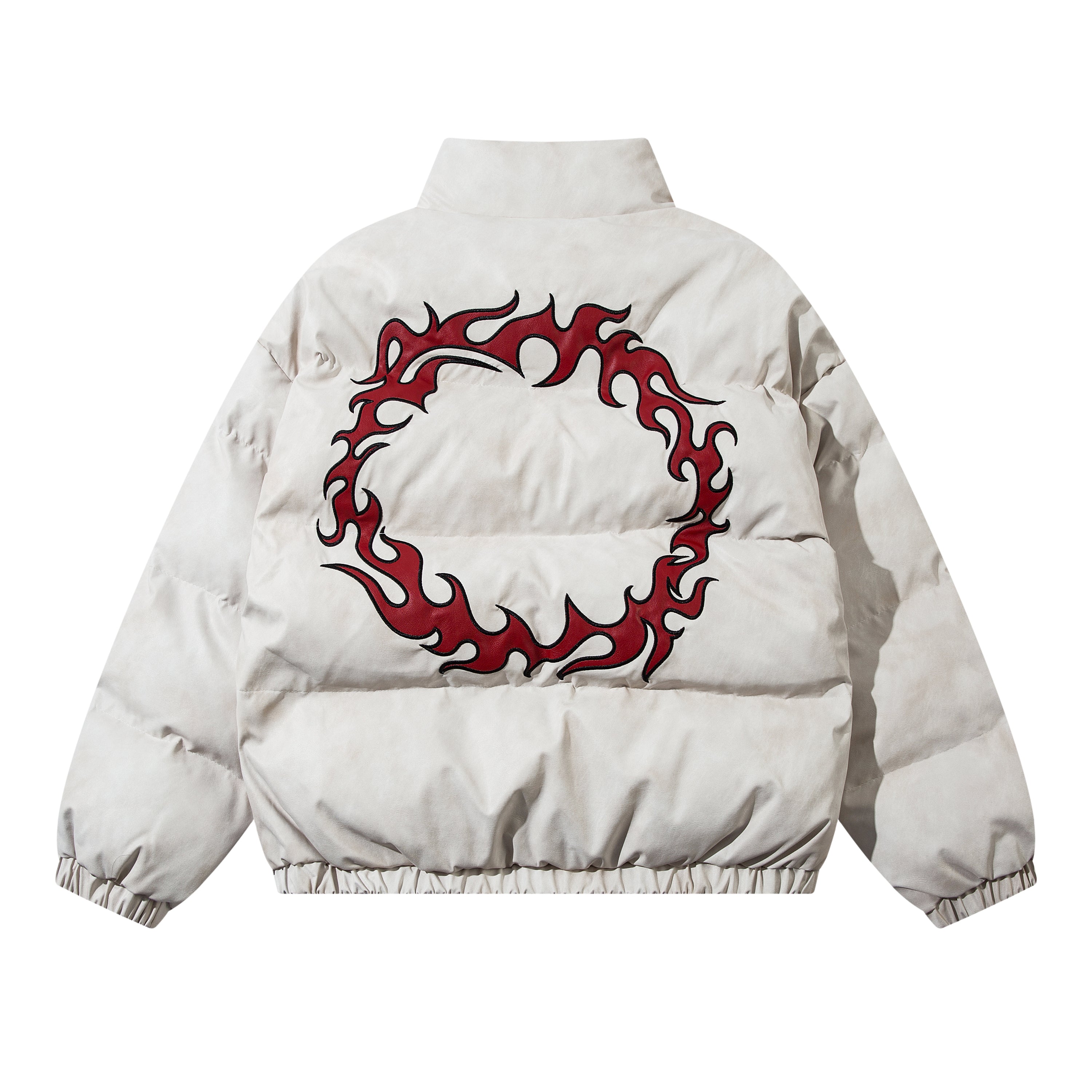 White Flame Puffer Jacket