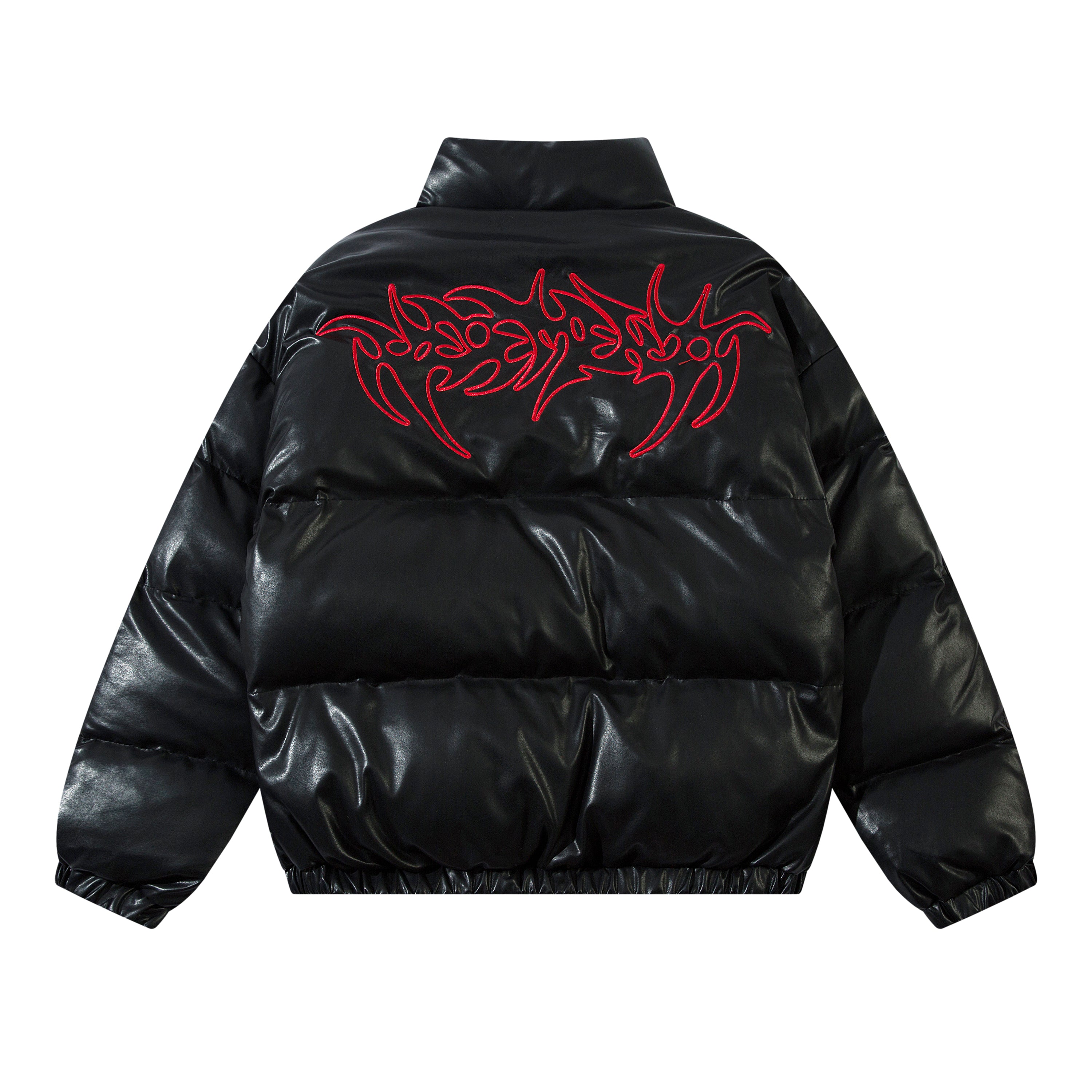 Black Graffiti 2.0 Puffer Jacket